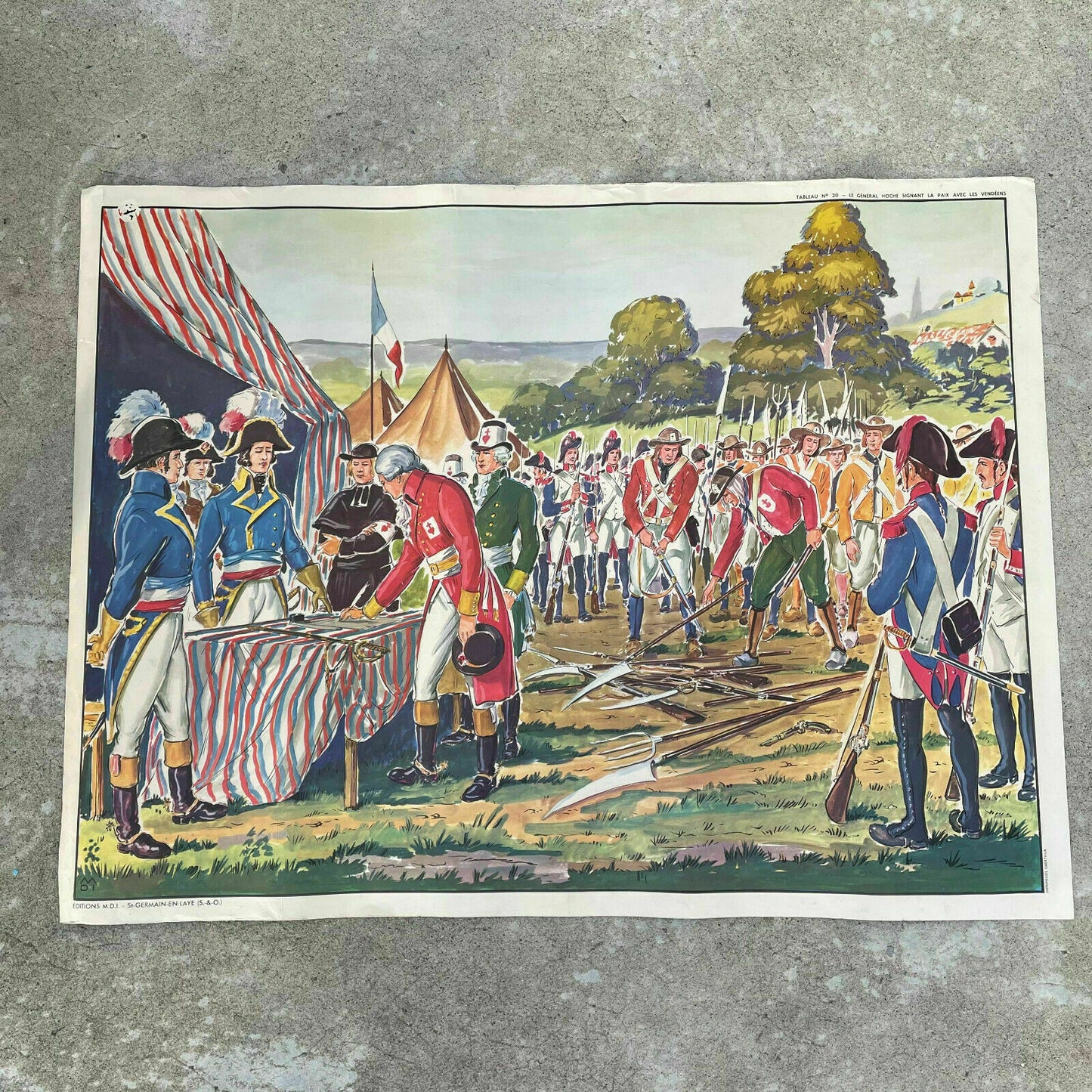 French Educational Poster Double-Sided History Military School Chart 05112118 Fleamarketfrance