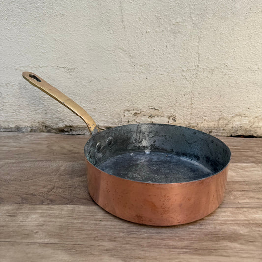 French Copper Saute Pan Gaillard Paris Vintage Professional Cookware 0408247 Unbranded