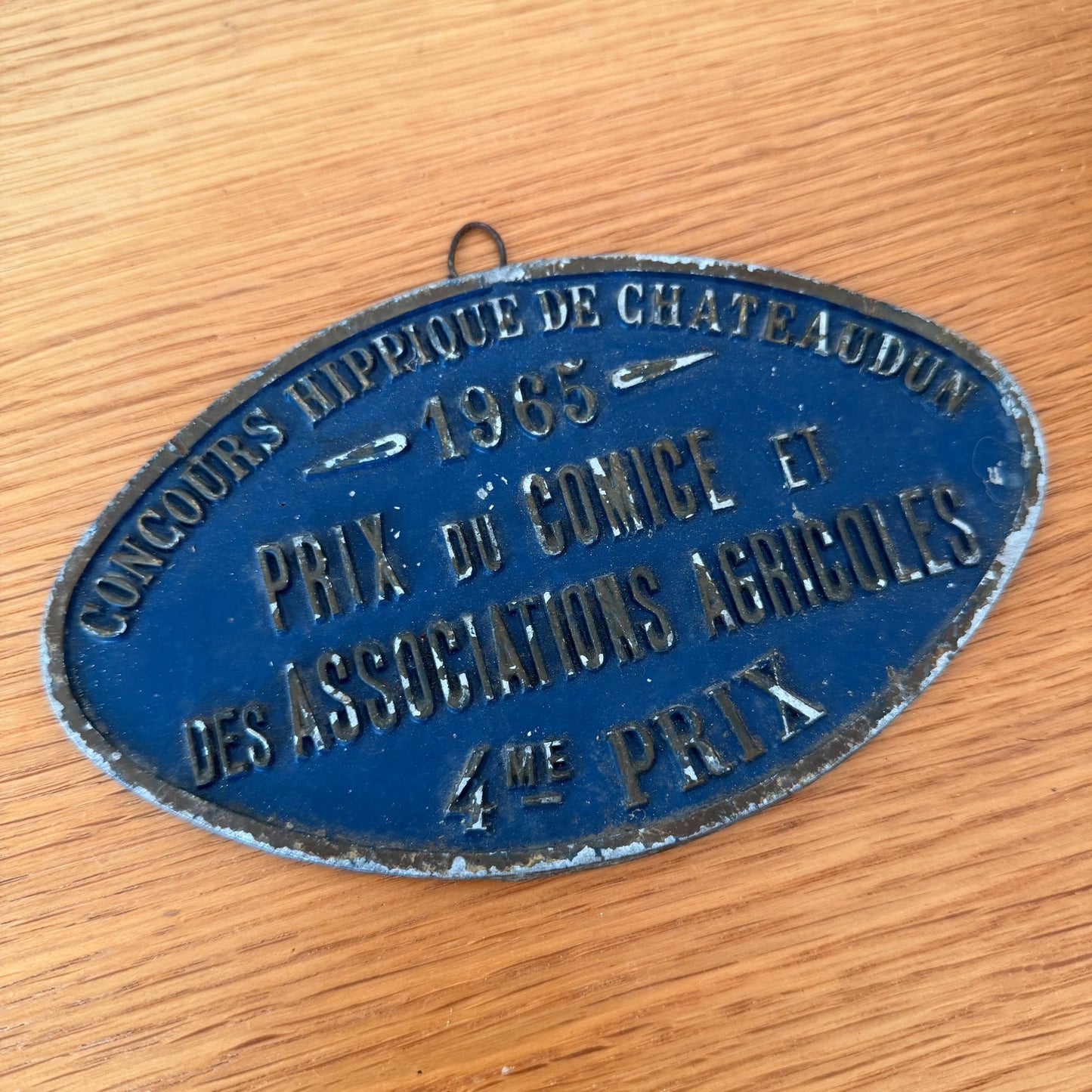 French Agricultural Plaque 1965 Chateaudun Prize Trophy Vintage Award 0802263 Fleamarketfrance