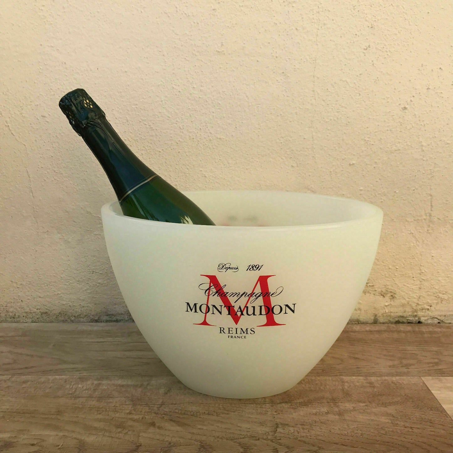 Vintage French Champagne Ice Bucket Montaudon Reims Cooler 11052216 Montaudon