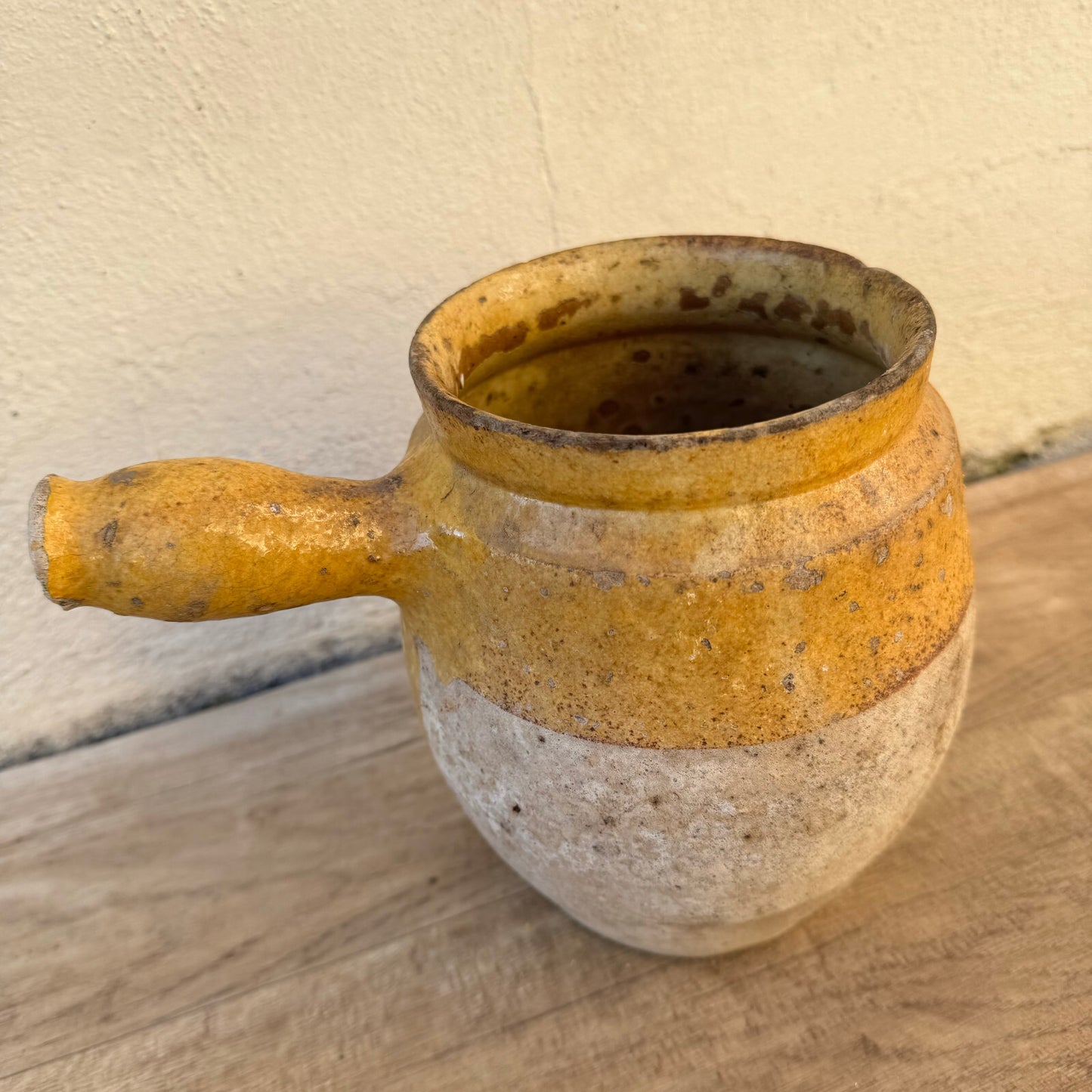 French vintage stoneware potery cooking pot France 1302252 Unmarked