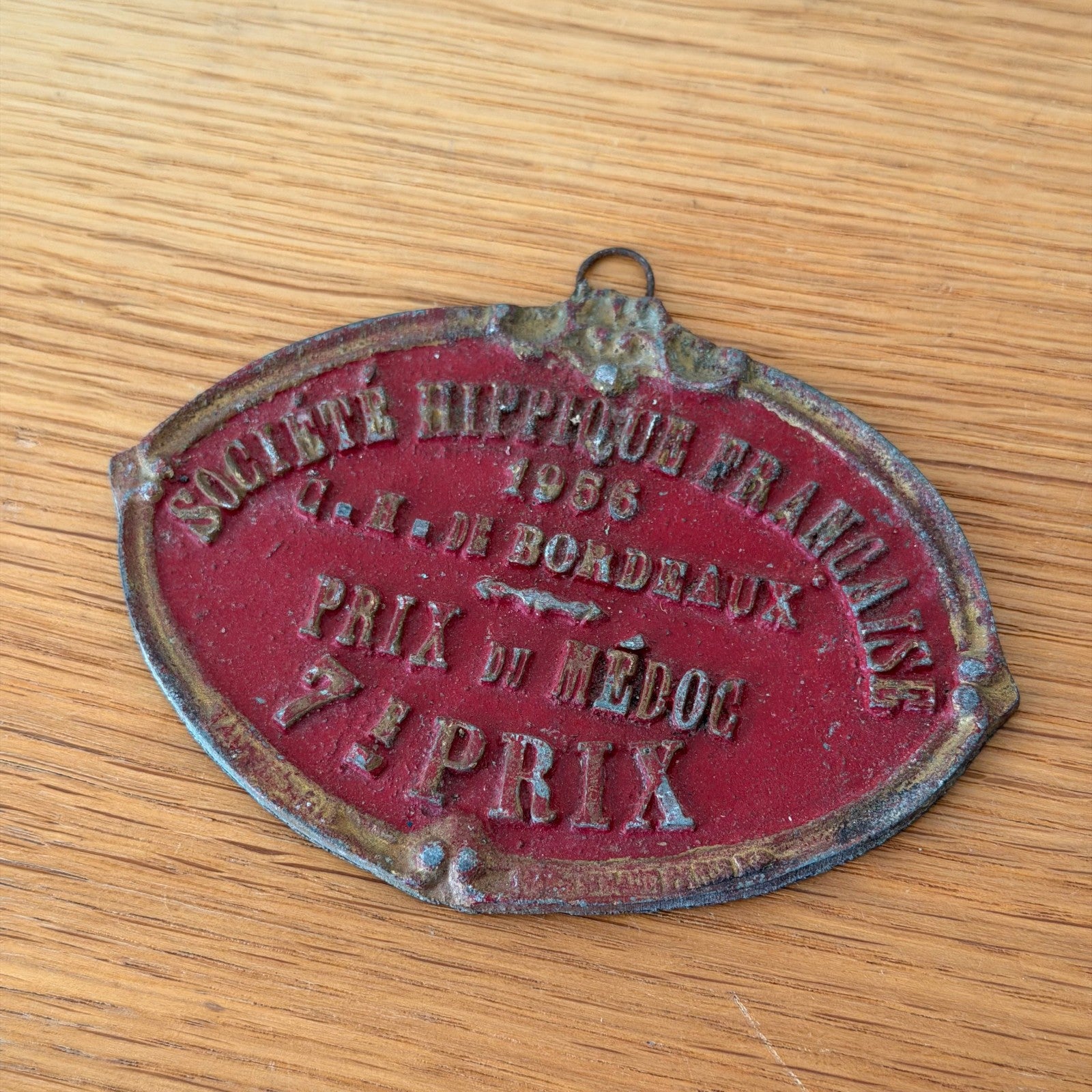 French Vintage Agricultural Award Trophy Plaque Bordeaux 1956 12122510 Fleamarketfrance : French vintage and antique decor