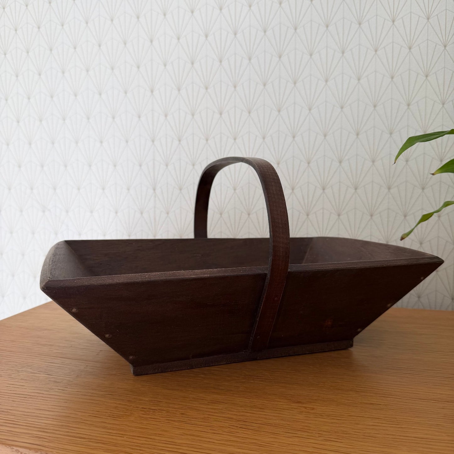 French Wooden Basket market fruits Mushrooms Vintage Wineyard 2010255