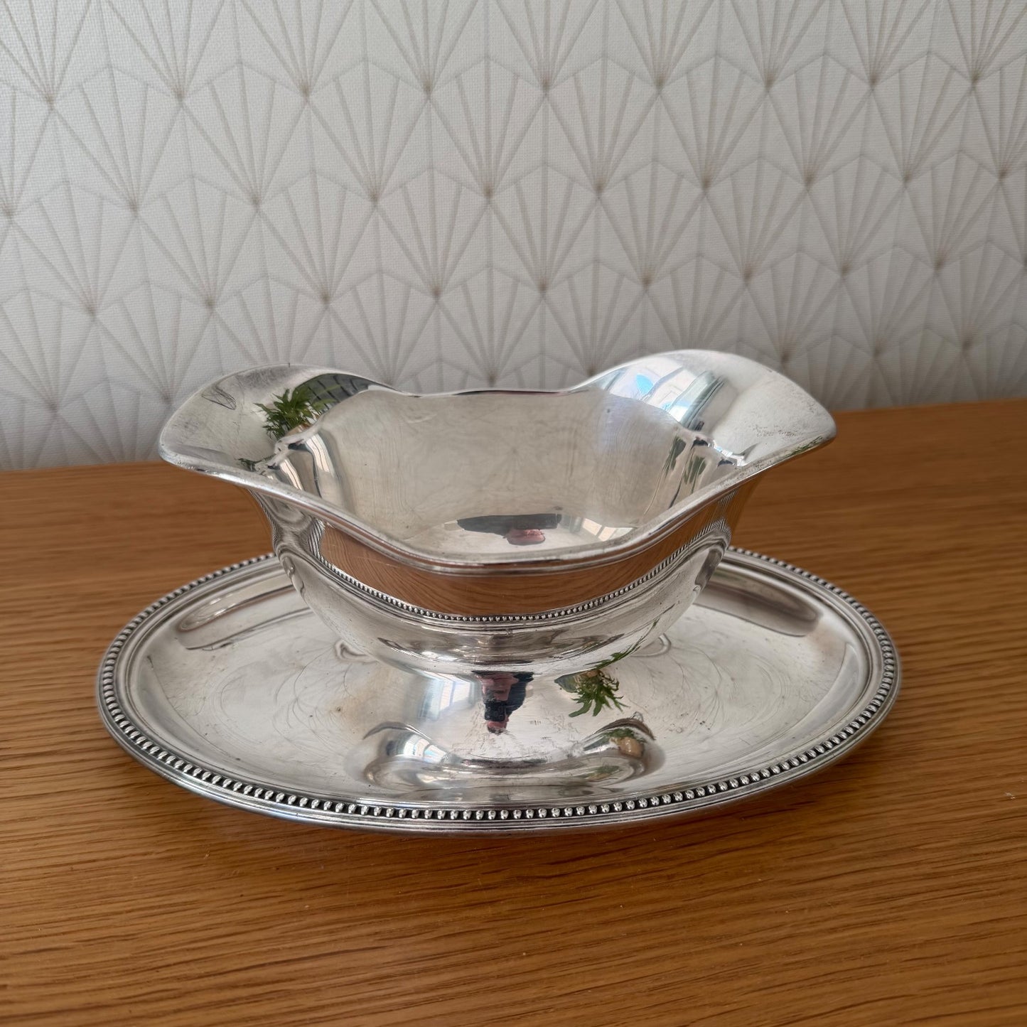 French sauce gravy boat Christofle Gallia Paris Silverplate 13012618 Fleamarketfrance : French vintage and antique decor