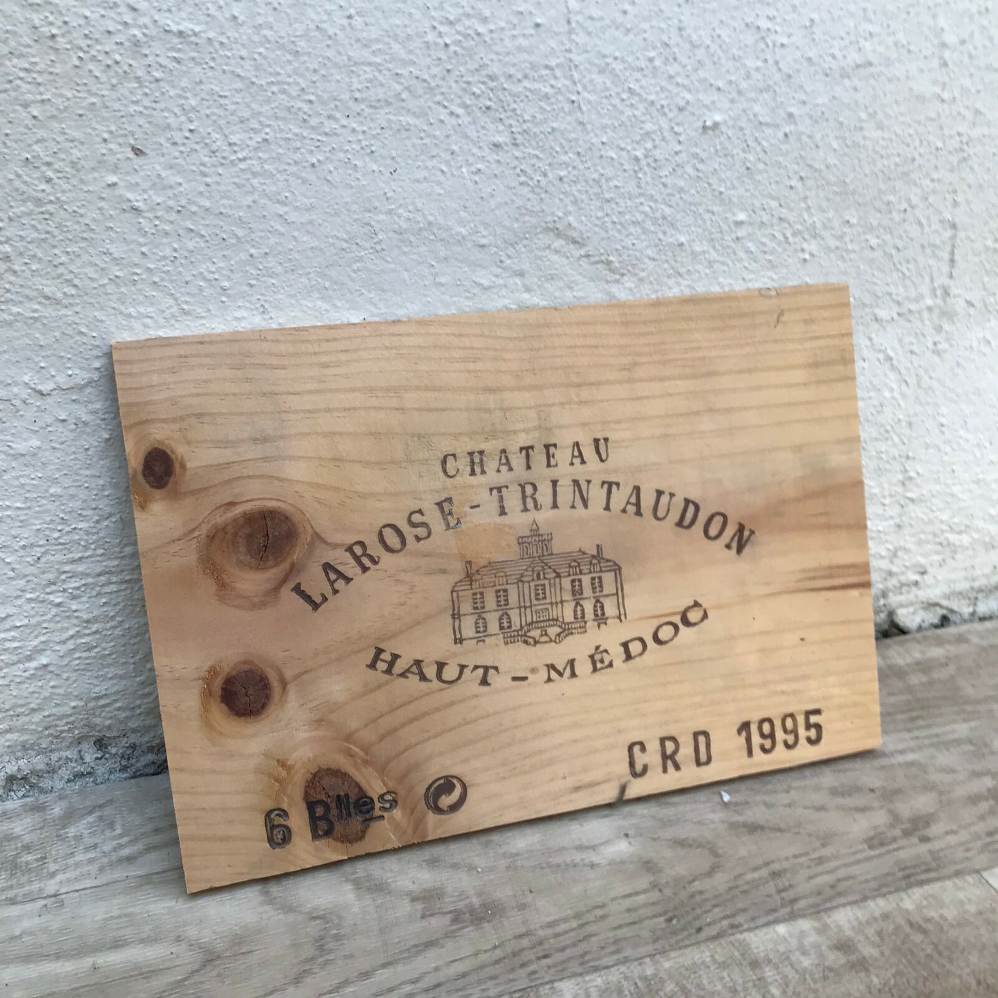 French Wine Crate Panel Chateau Larose-Trintaudon Bordeaux 1995 08032219 Château Larose-Trintaudon