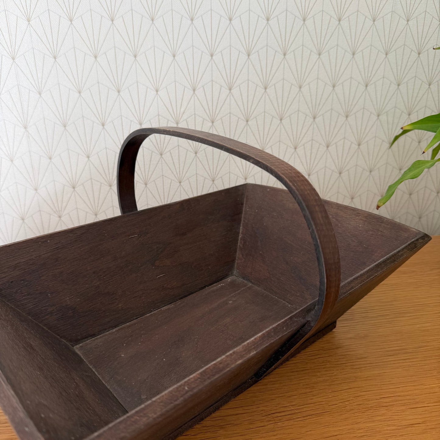 French Wooden Basket market fruits Mushrooms Vintage Wineyard 2010255