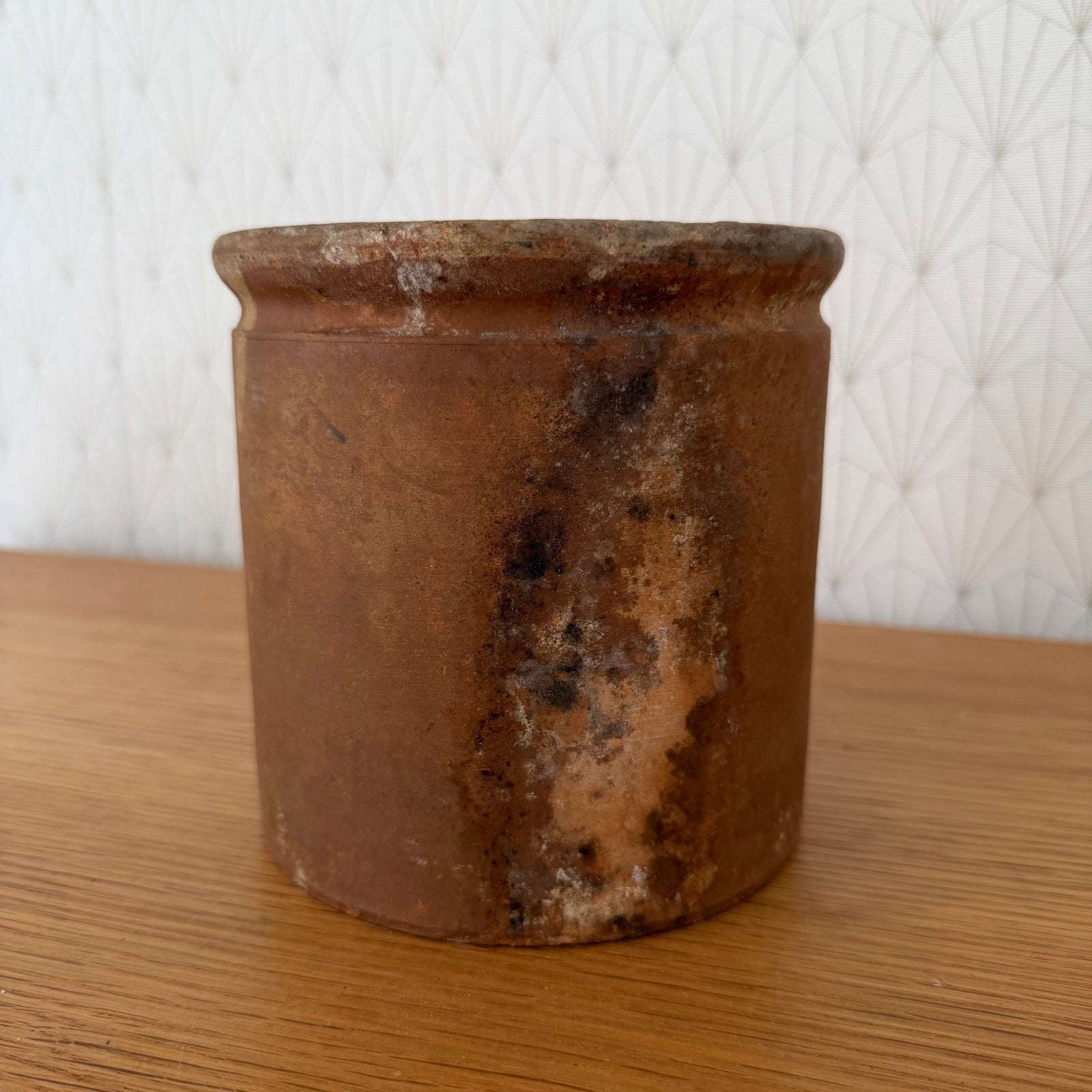 Antique French Confit Pot Glazed Terracotta Storage Jar 1408266 Unmarked