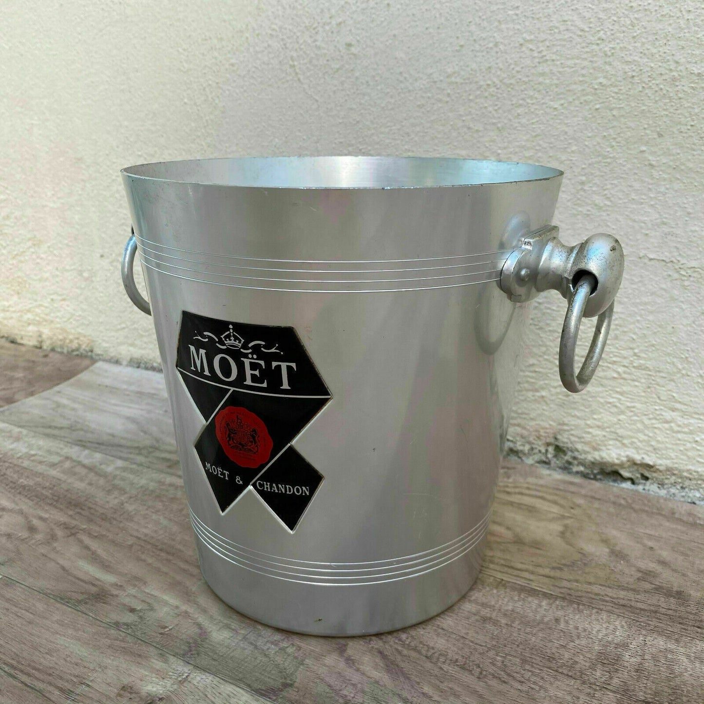 Vintage French Moet Champagne Ice Bucket Wine Cooler Aluminum 3008218 Fleamarketfrance