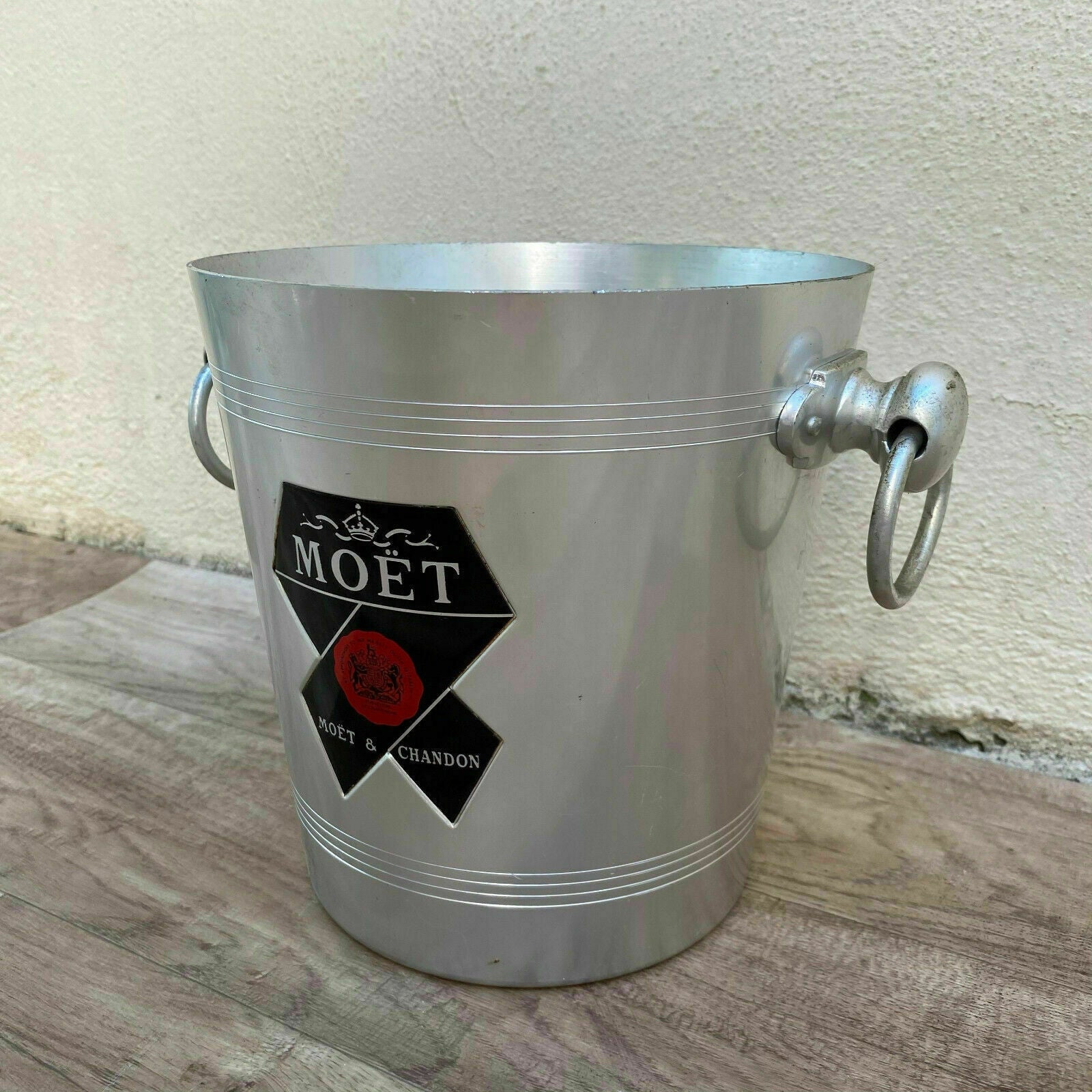Vintage French Moet Champagne Ice Bucket Wine Cooler Aluminum 3008218 Fleamarketfrance