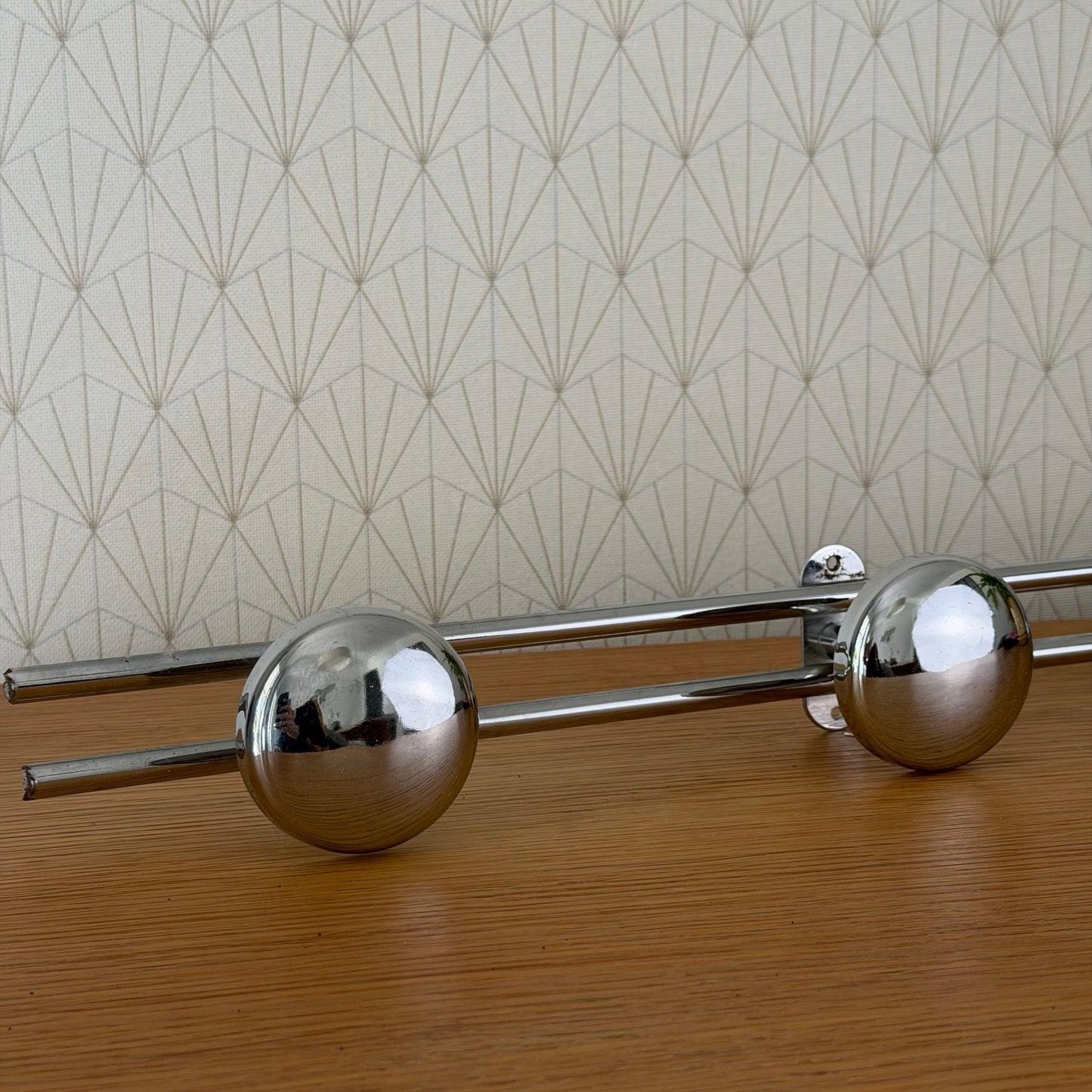 Vintage French Metal 4 Hook Coat Rack/Wall-Mounted Entryway Storage 2110253 Unbranded