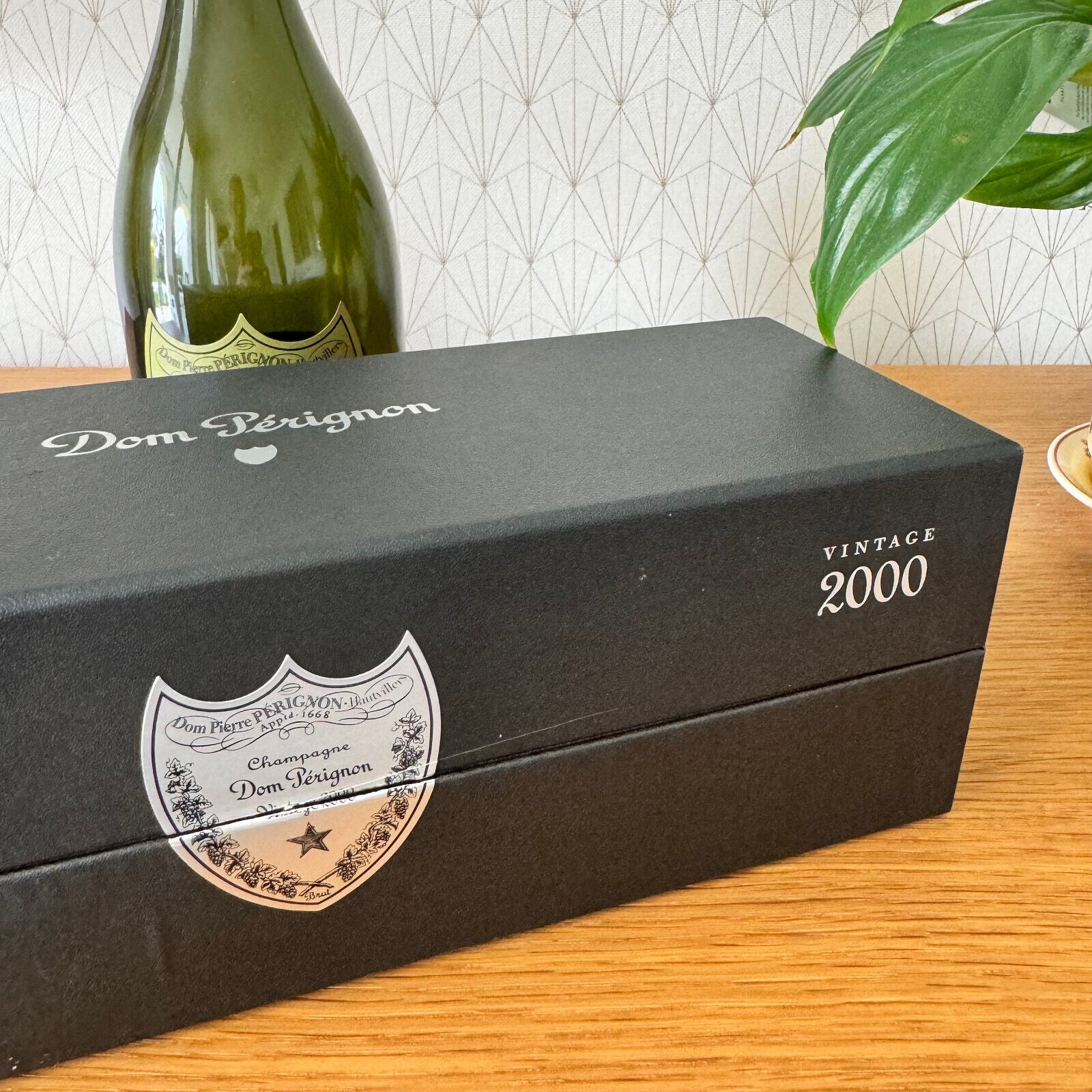 Empty Dom perignon champagne 2000 Bottle W Box 2309245 - Fleamarketfrance