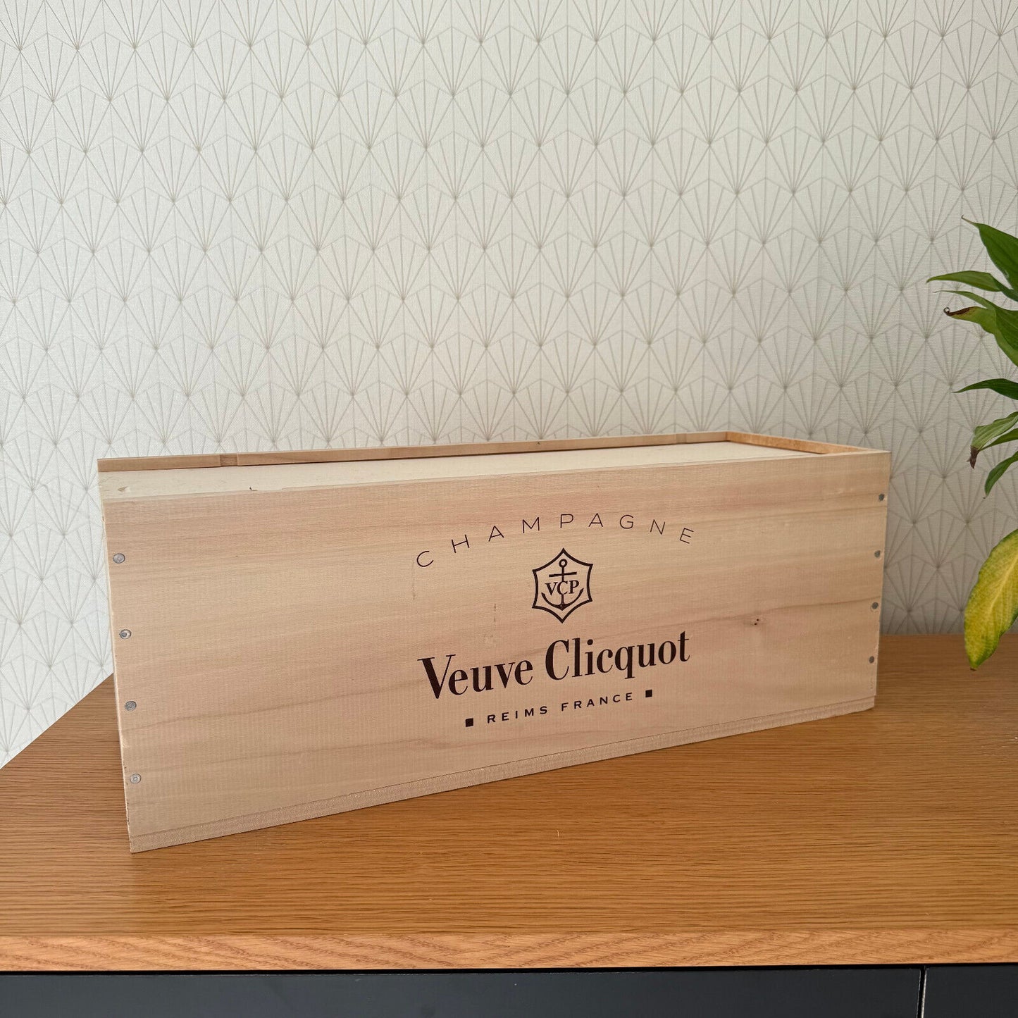 French Jeroboam Veuve Clicquot Champagne Bottle Crate Box 20 3/4"  2101251