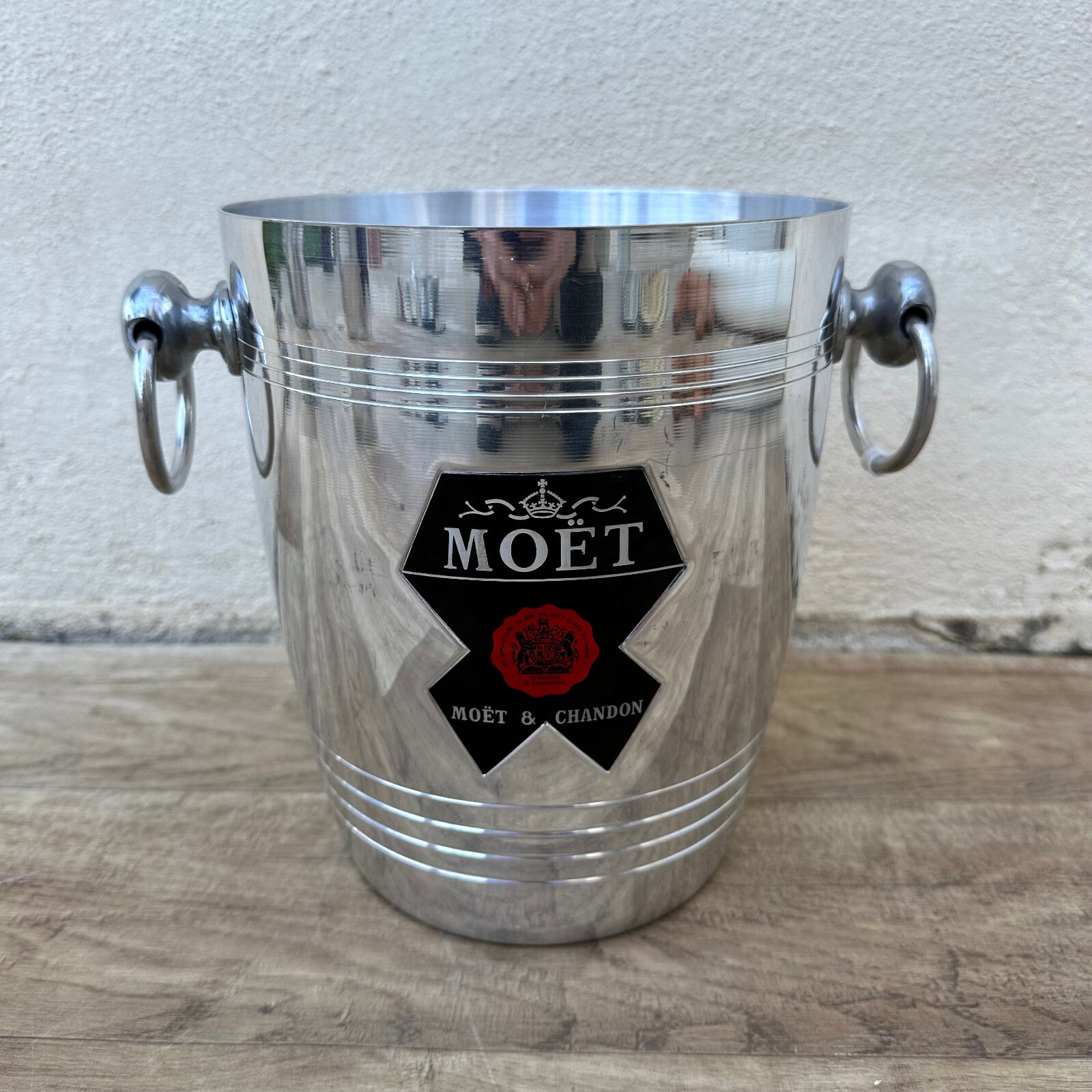 Vintage Moet Chandon Ice Bucket Chrome French Champagne Cooler 12062311 Moët & Chandon