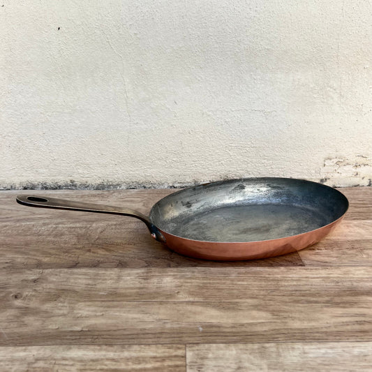 French Copper Fish Pan Oval Jaffier Parsi Avignon Vintage Cookware 1709225 Unbranded