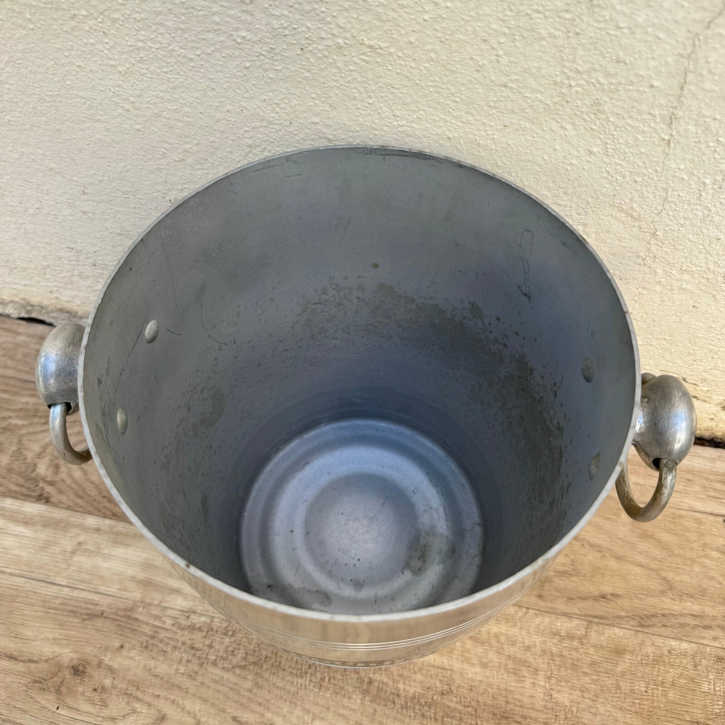 French Vintage Champagne Ice Bucket Rothschild Silver Metal Cooler 0309249 Rothschild