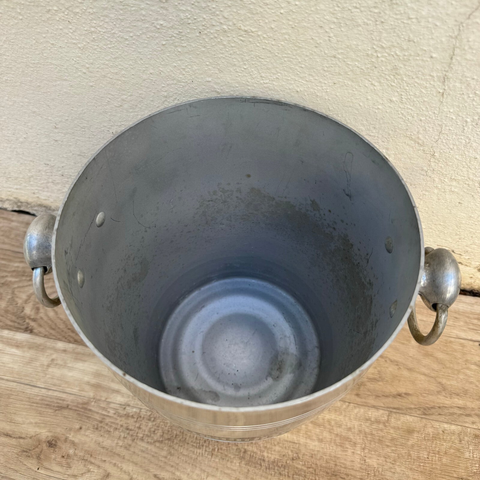 French Vintage Champagne Ice Bucket Rothschild Silver Metal Cooler 0309249 Rothschild