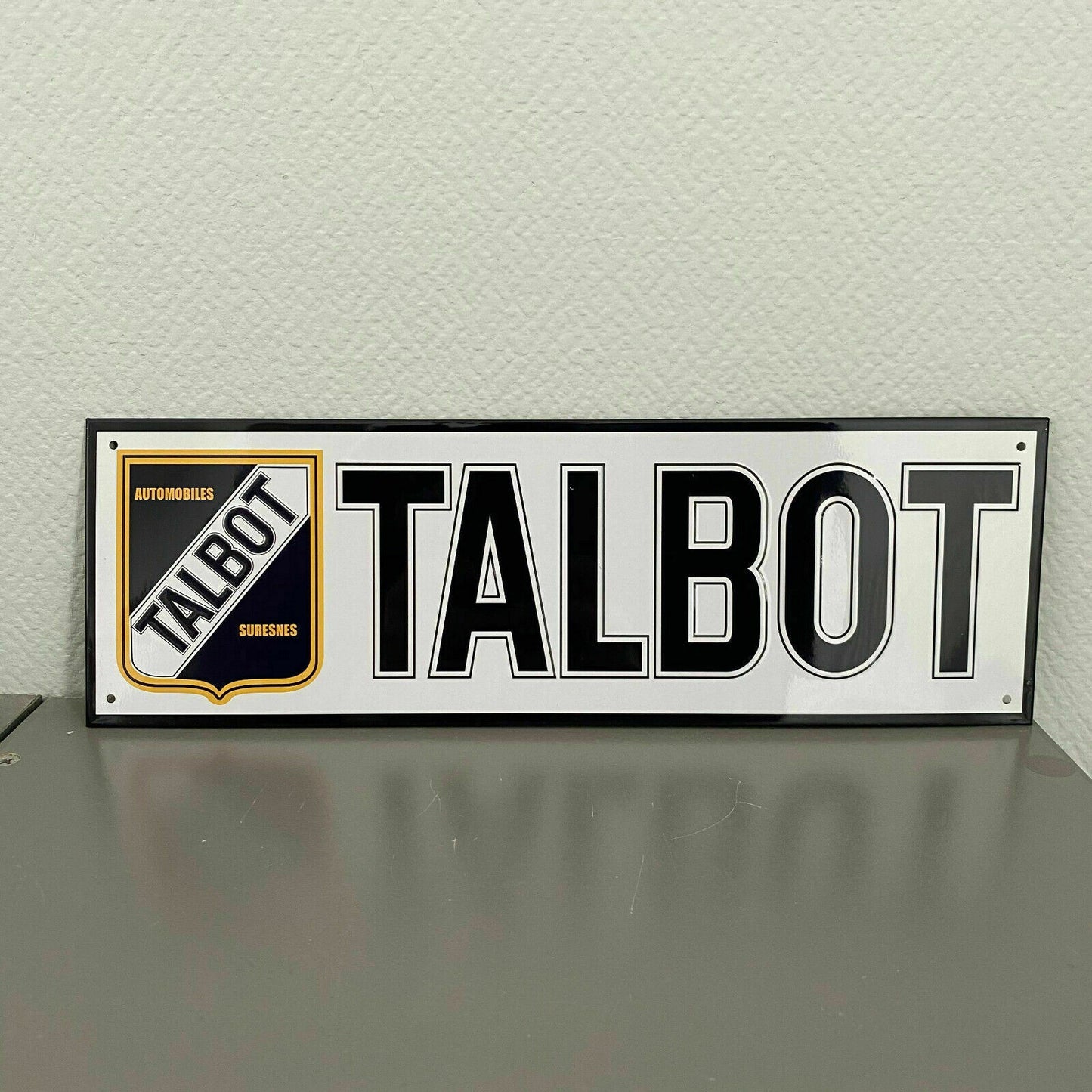 Vintage French Talbot Metal Sign Automobile Garage Decor Wall Art 2509225 Talbot