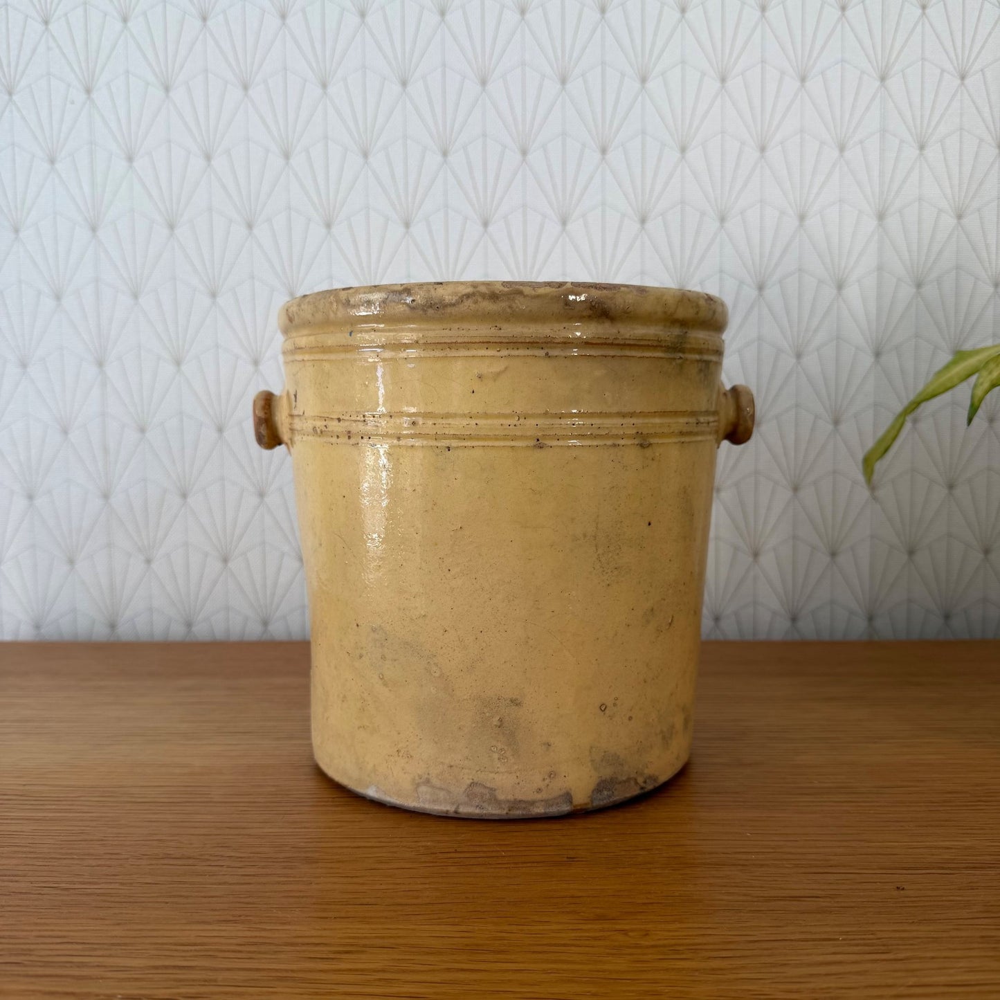 French Stoneware Jam Pot Antique 19th Century Glazed Crock 0107263 Unbranded