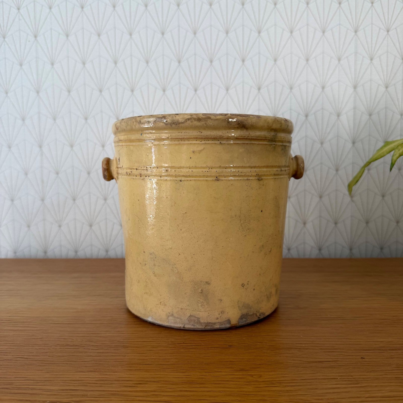 French Stoneware Jam Pot Antique 19th Century Glazed Crock 0107263 Unbranded