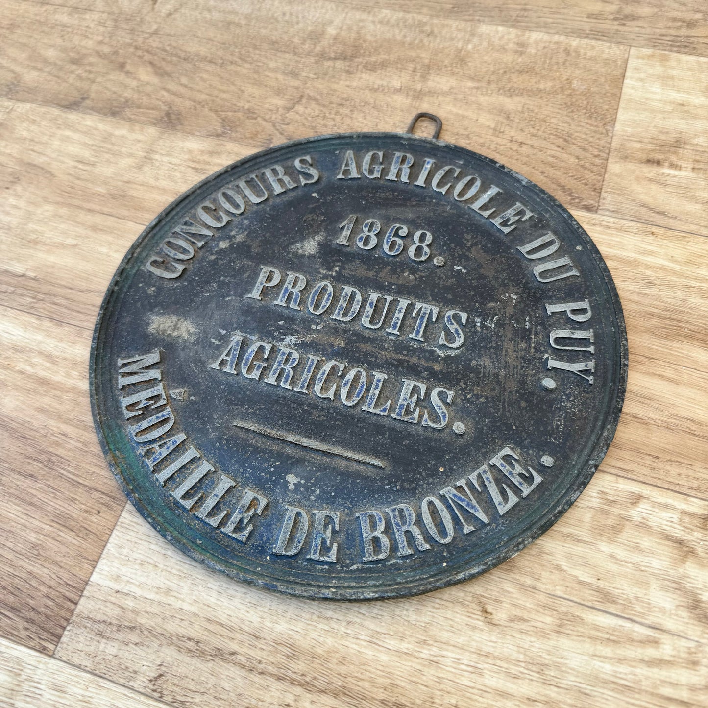 French Bronze Medal 1868 Agricultural Award Vintage Competition Prize 19042411 Fleamarketfrance