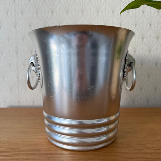 Vintage French Ice Bucket ARGIT Aluminum Champagne Cooler Wine 0912255 ARGIT