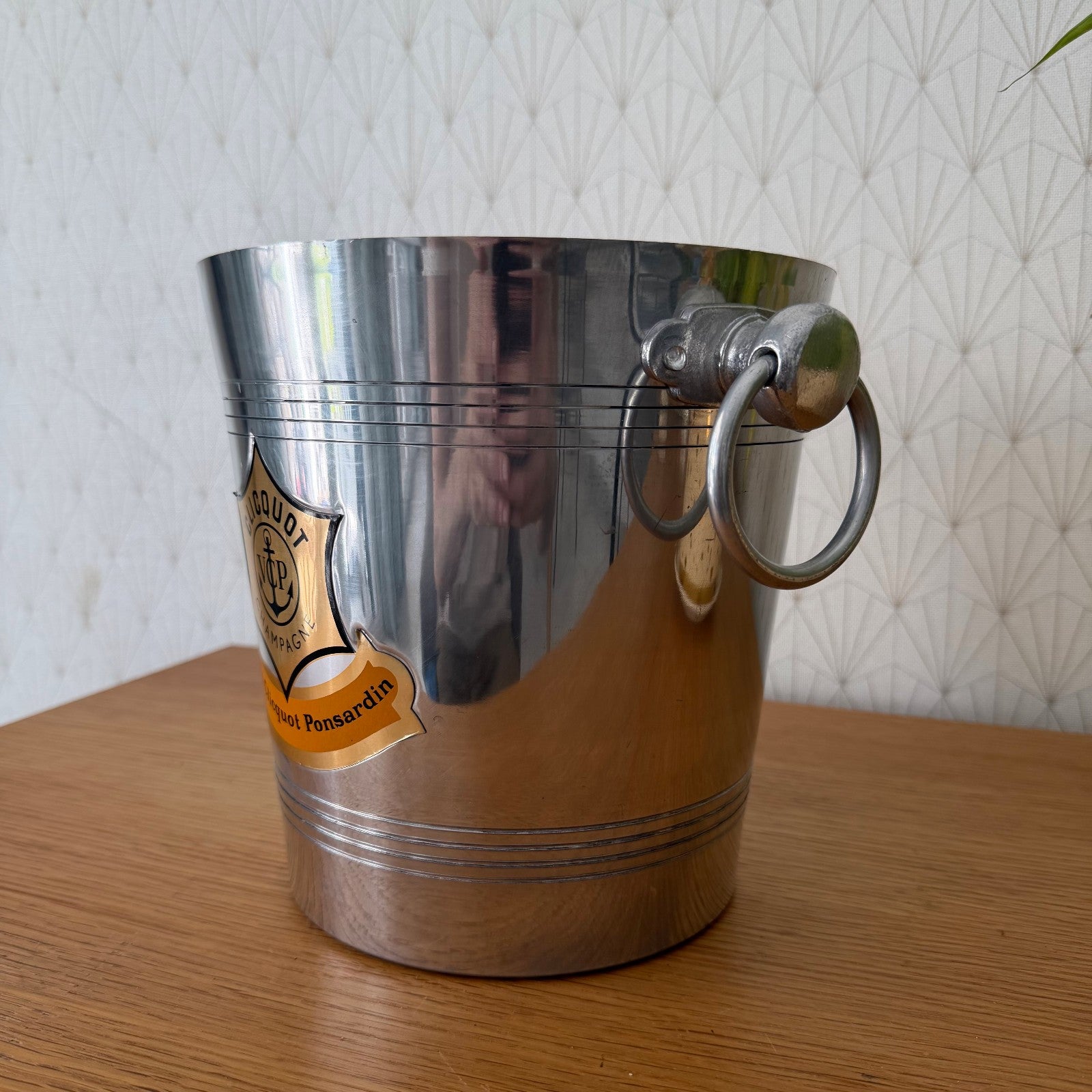 Veuve Clicquot Champagne Ice Bucket French Vintage Wine Cooler Metal 2505268 Fleamarketfrance