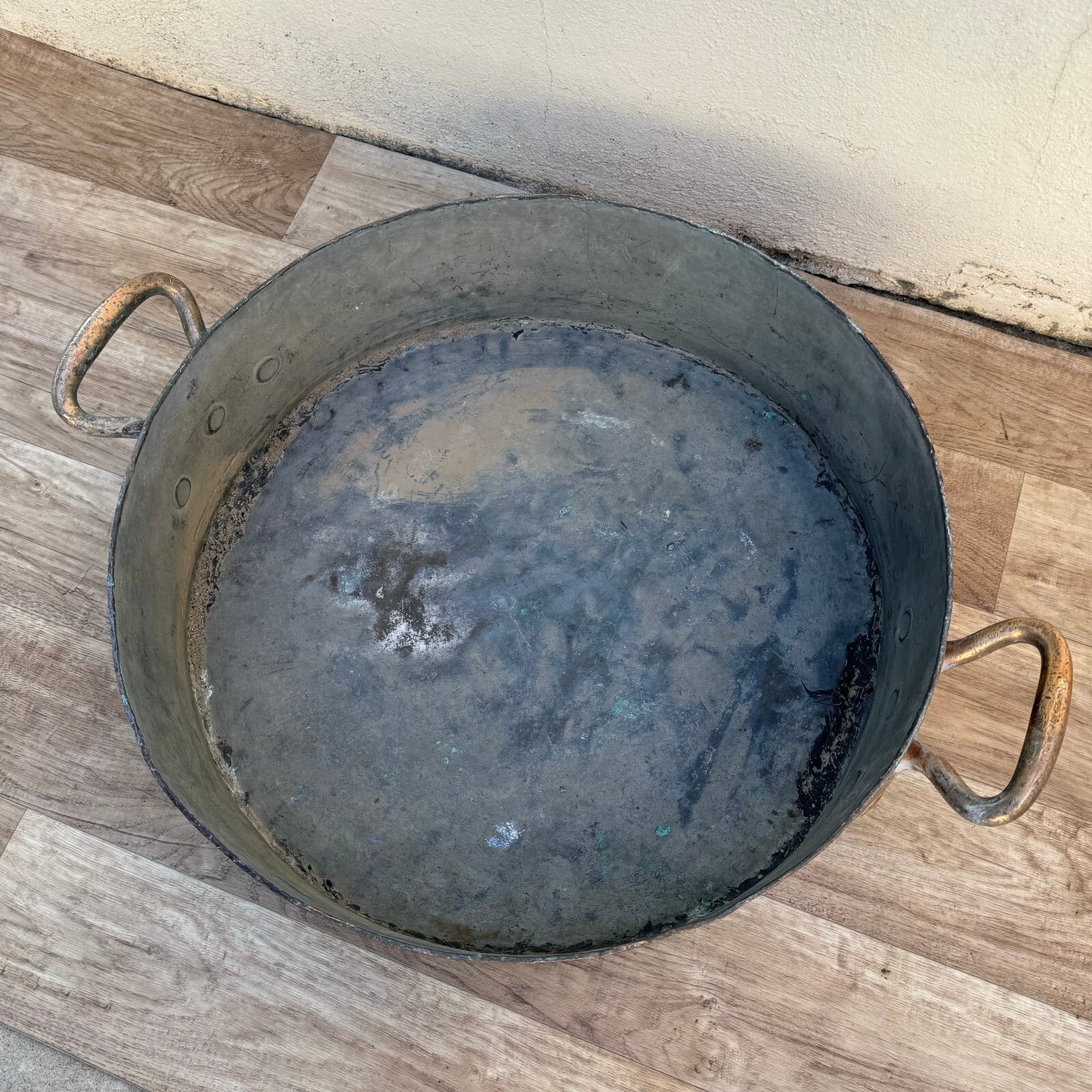Antique French Copper Stock Pot Gaillard Paris Large Cookware 20.5" 0407242 Fleamarketfrance