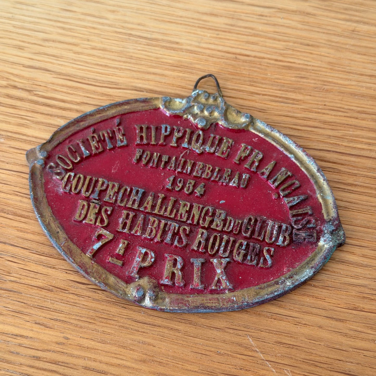 French Vintage Horse Trophy Plaque Award 1954 Agriculture Prize 1301261 Fleamarketfrance : French vintage and antique decor
