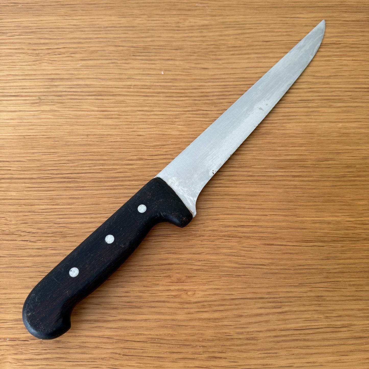 French Butcher Knife Vintage Carbon Steel Blade Kitchen Cutlery 3007257 Unbranded