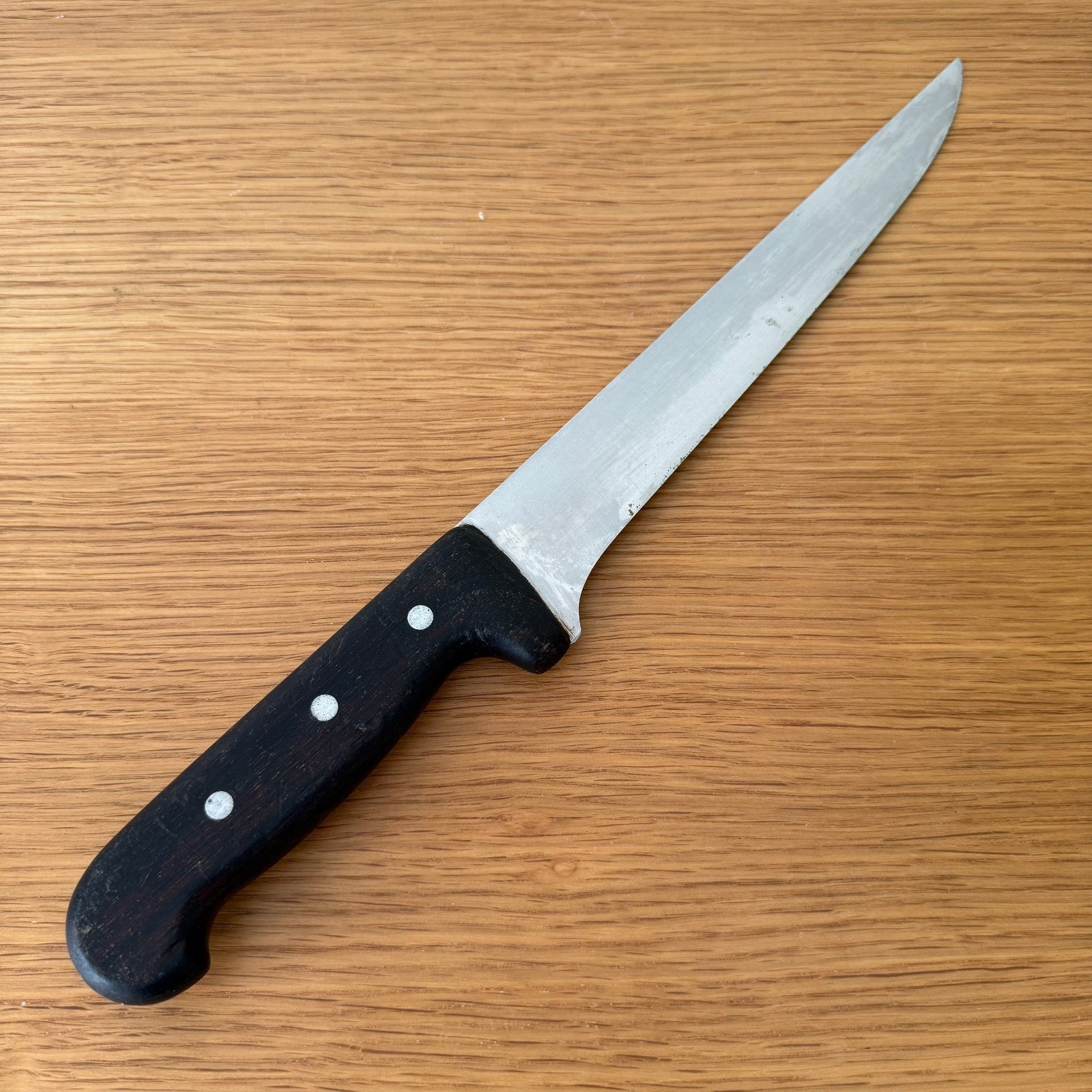 French Butcher Knife Vintage Carbon Steel Blade Kitchen Cutlery 3007257 Unbranded