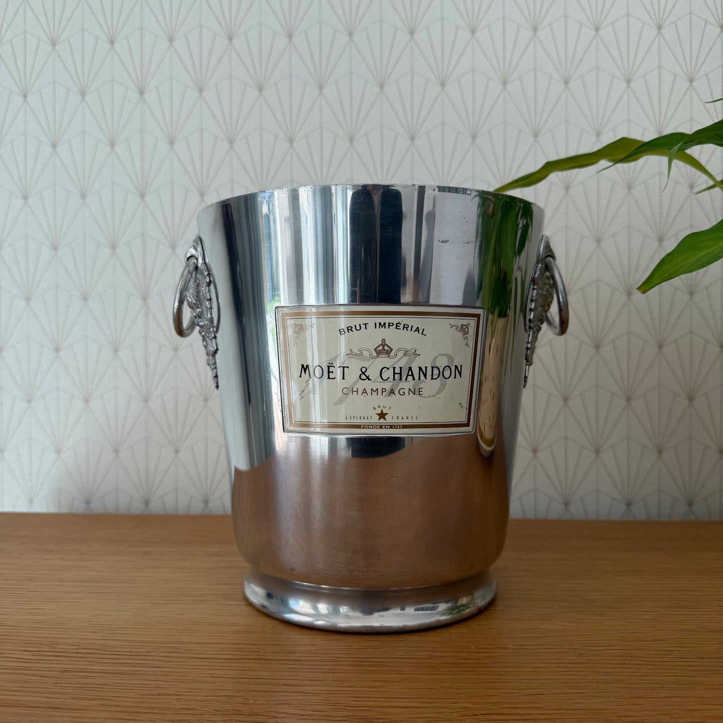 Vintage Moet Chandon Ice Bucket Chrome French Champagne Cooler 2803263 Moet & Chandon