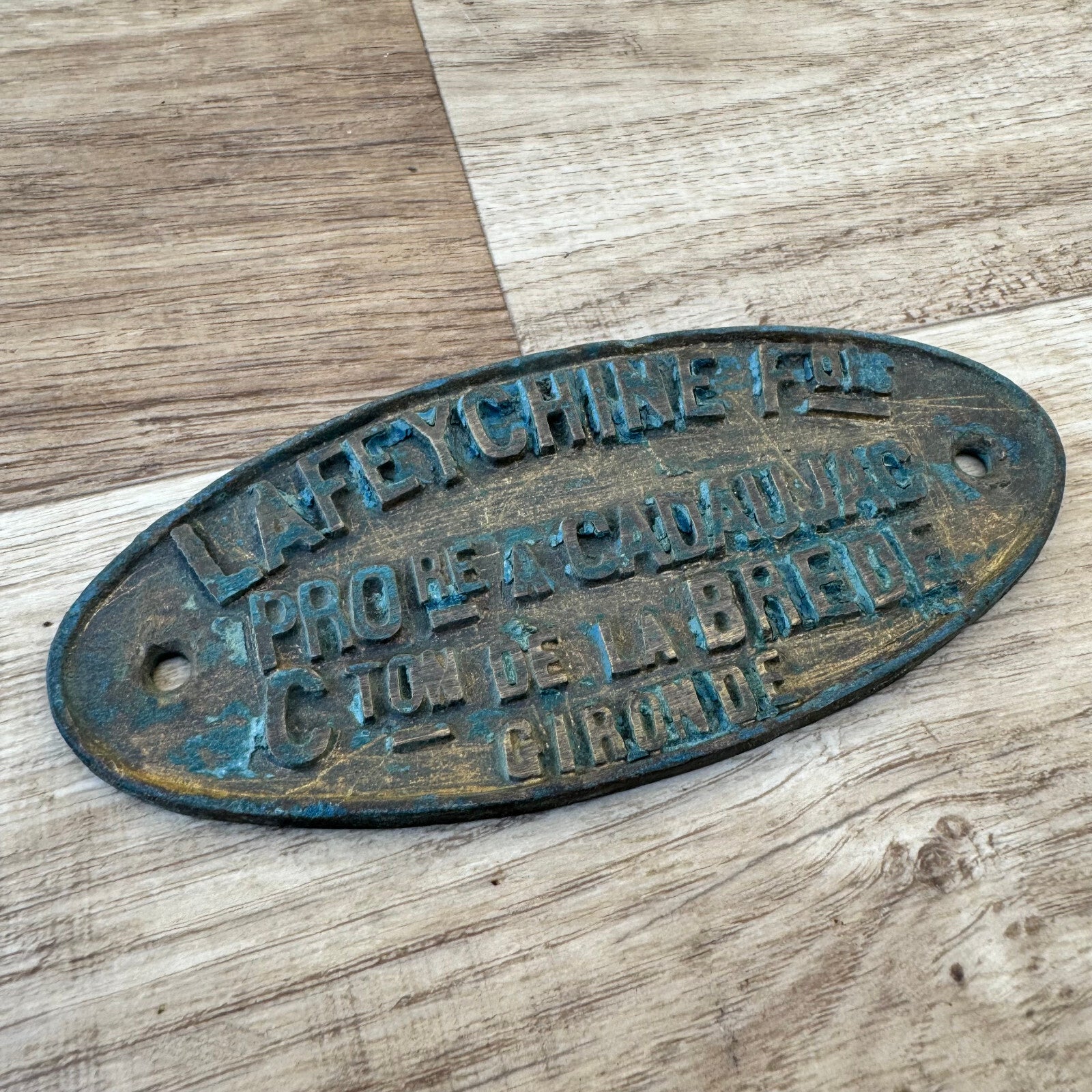 French Vintage Agricultural Sign Metal Plaque Lafeychine Gironde 1904197 Fleamarketfrance