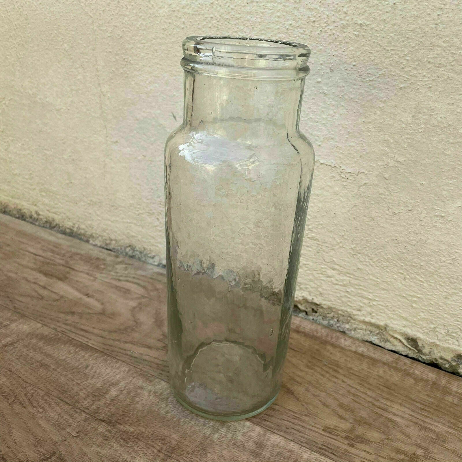 VINTAGE FRENCH 19TH CENTURY BOTTLE BLOWN CLEAR GLASS 0107213 - Fleamarketfrance