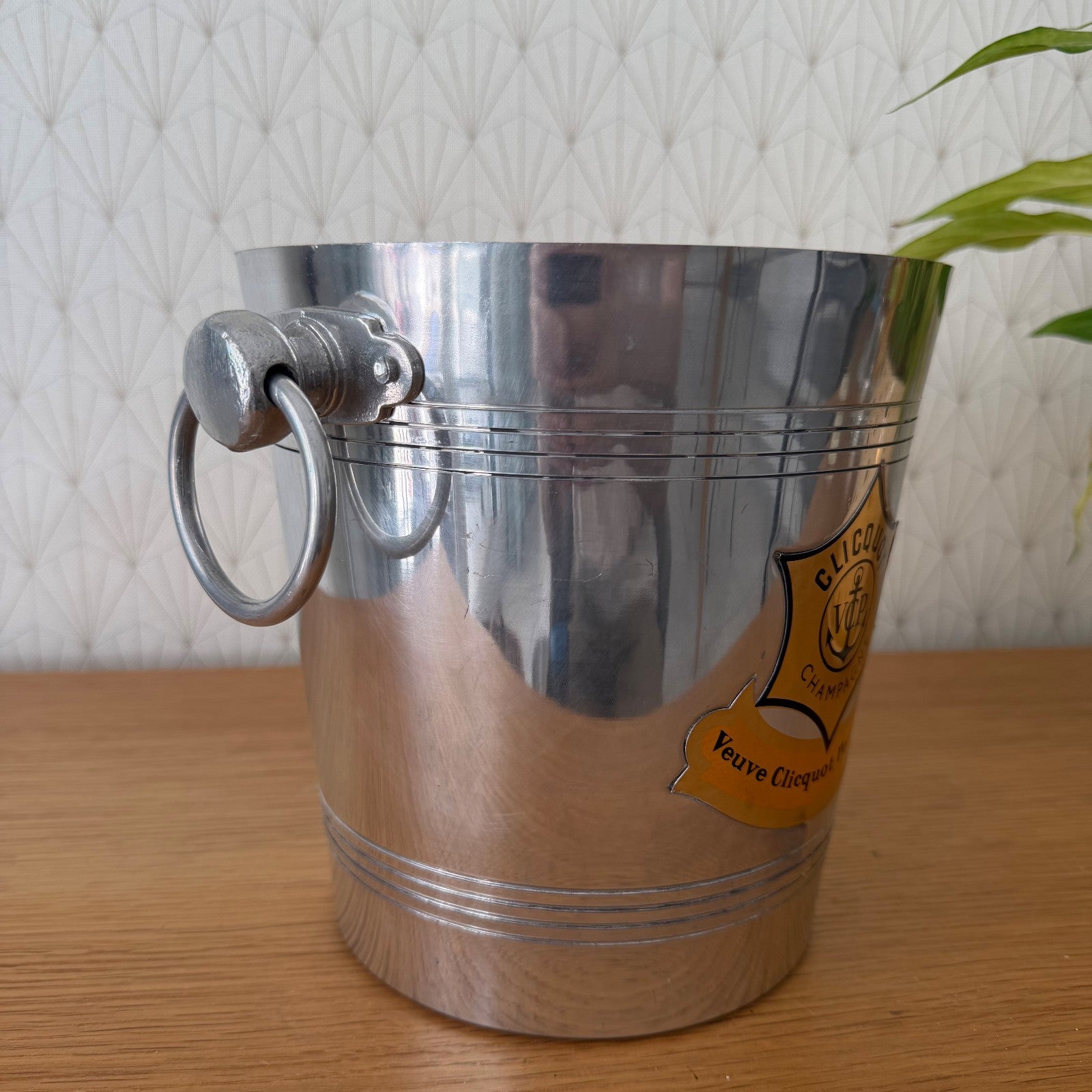 Veuve Clicquot Champagne Ice Bucket French Vintage Wine Cooler Metal 2505268 Fleamarketfrance