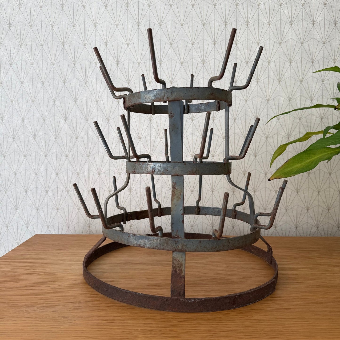 Vintage French Wine Champagne Bottle Drying Wine Rack hanger 0608251