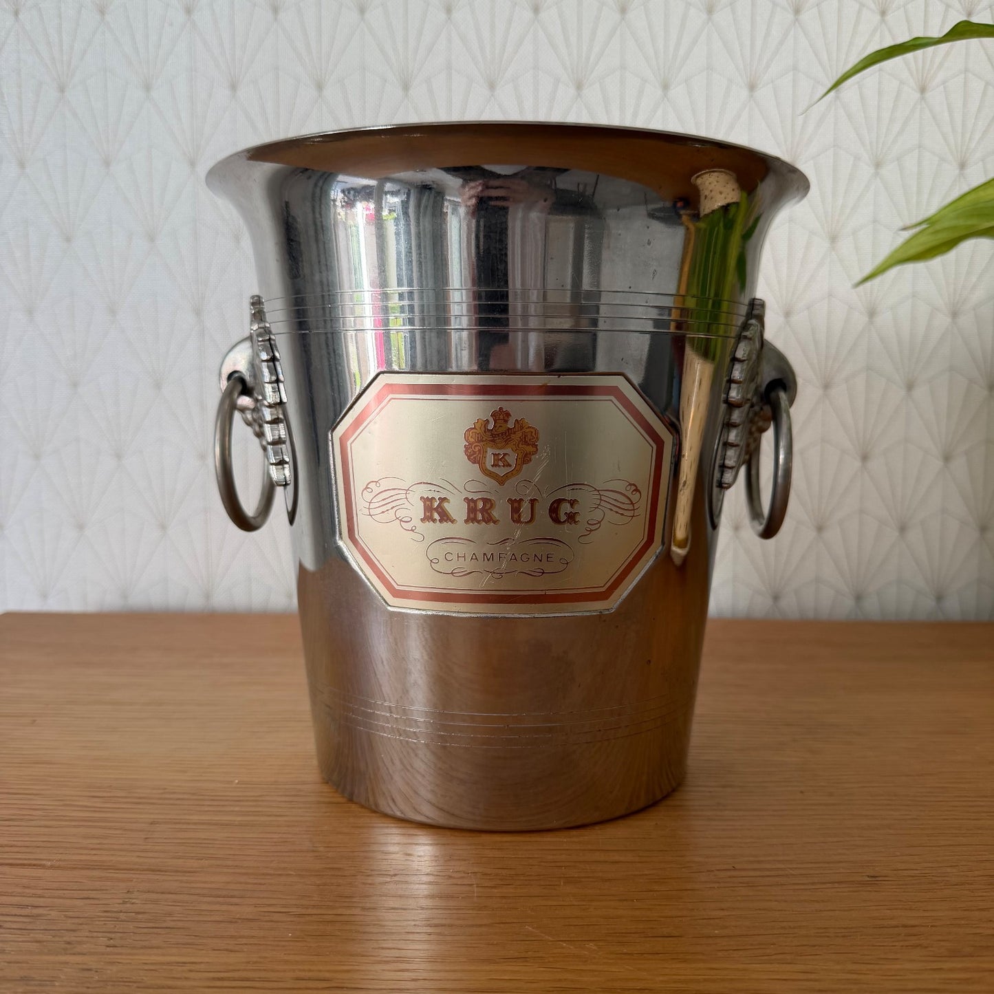 French Chrome Krug Champagne Ice Bucket Vintage Wine Cooler 27062619 Unbranded