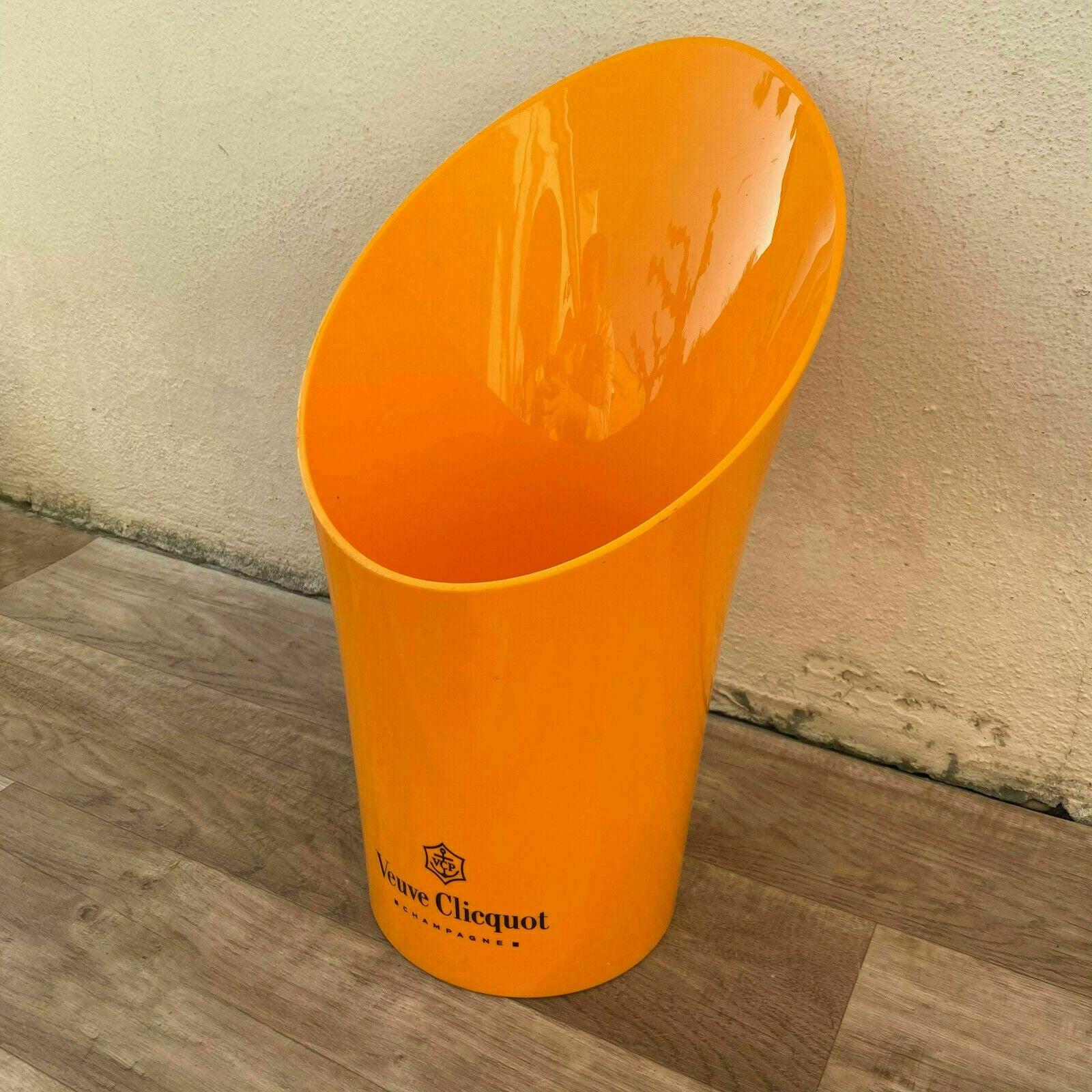 Vintage French Champagne French Ice Bucket Cooler Orange VEUVE CLICQUOT 1606217 - Fleamarketfrance