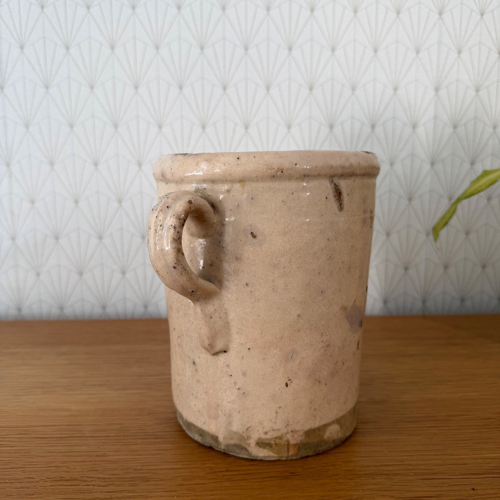 Italian Sardine Pot Antique Stoneware Crock Two Handles 01072613 Unbranded