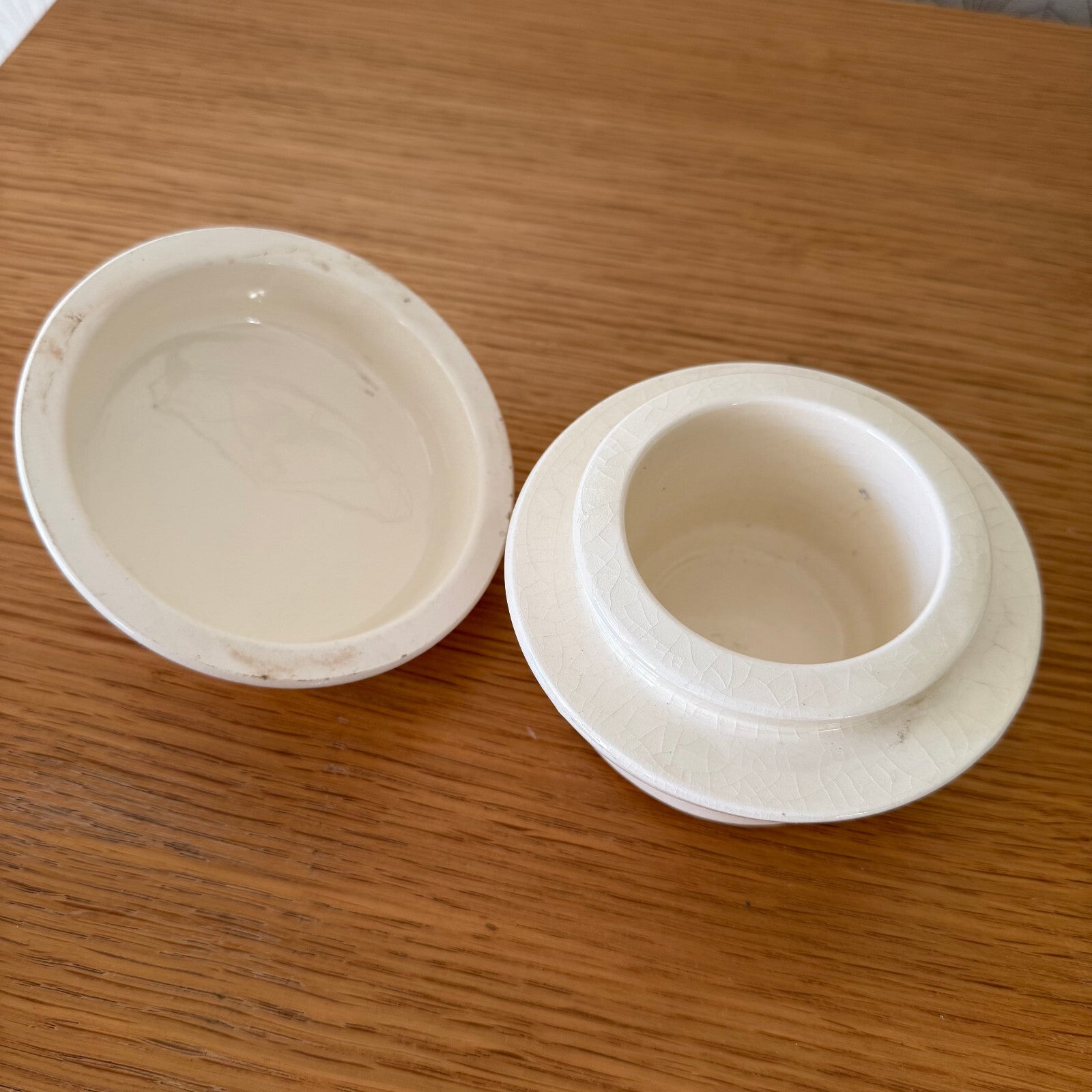Vintage French Sarreguemines Ceramic Terrine Dish Foie Gras Pot 0112247 Sarreguemines