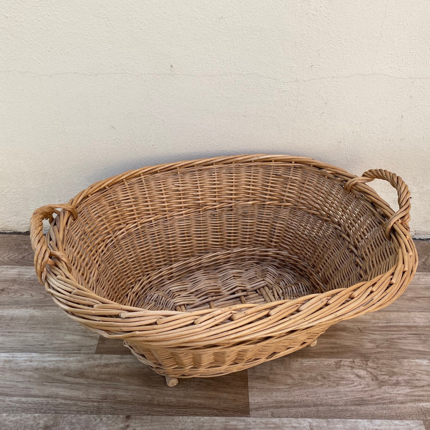 Basket Wicker Rattan Laundry House Vintage French Cute 2903251