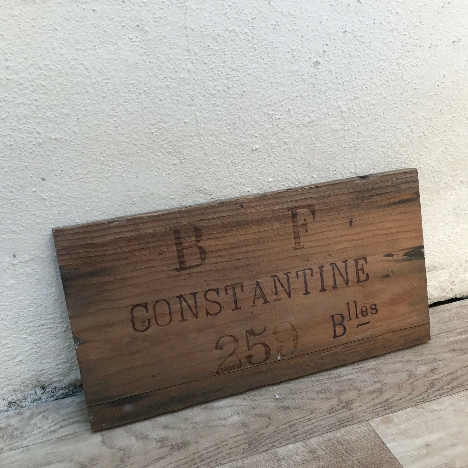 French Wine Crate Panel Constantine Vintage Wood Wall Decor 0803227 Unbranded