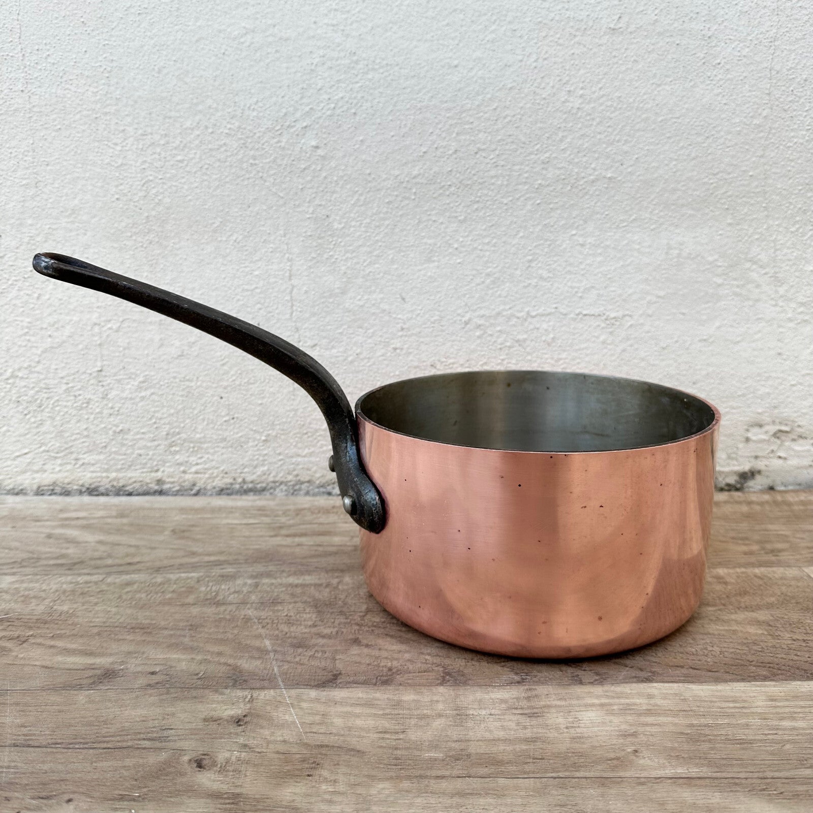 French Copper Saucepan Tin Lined Dehillerin Paris Vintage 20cm 20062411 Unbranded