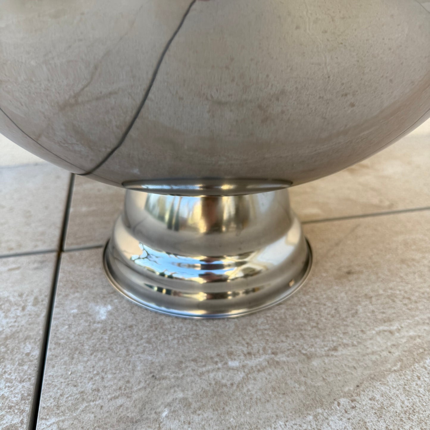 Vintage French Champagne Inox Ice Bucket Cooler Basin 1604255