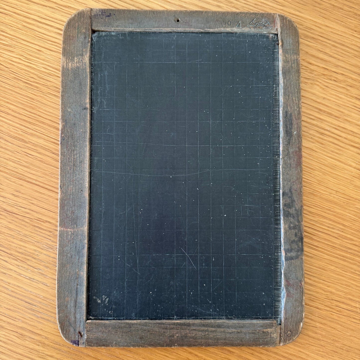 Vintage 2 Sided French Slate Board School Personal Chalk Board Slate 09022523 - Fleamarketfrance