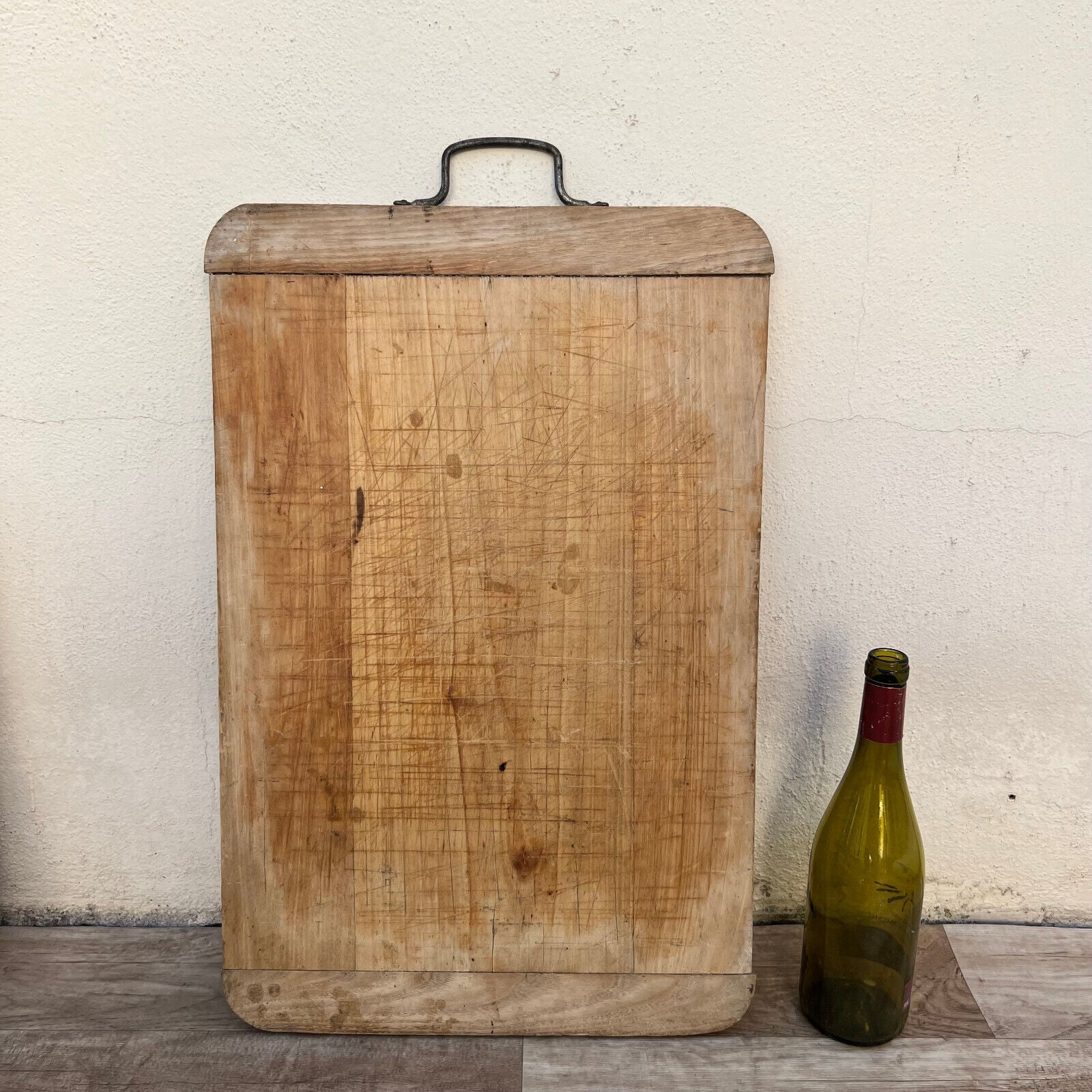 VINTAGE FRENCH BREAD OR CHOPPING CUTTING BOARD WOOD 24112429 - Fleamarketfrance