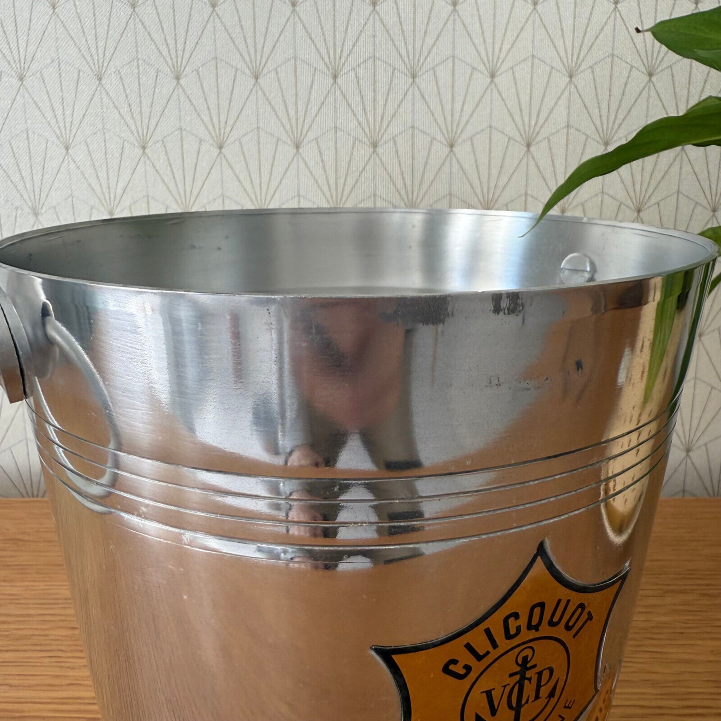 Vintage French Champagne Ice Bucket Cooler Made France VEUVE CLICQUOT 0904258