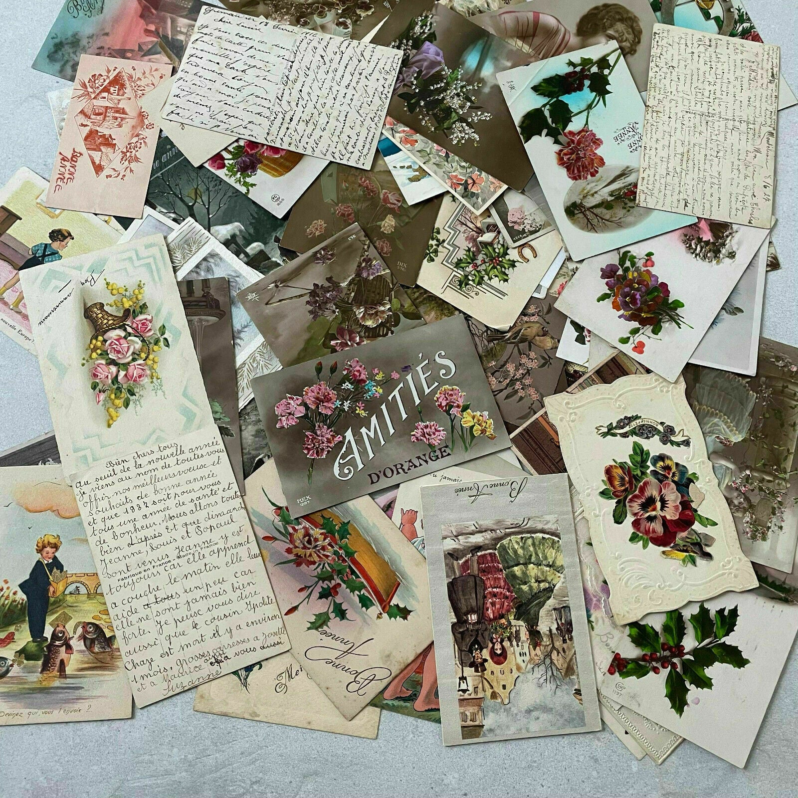 French Vintage Postcards Collection Greeting Cards 1900-1950 1510213 Fleamarketfrance