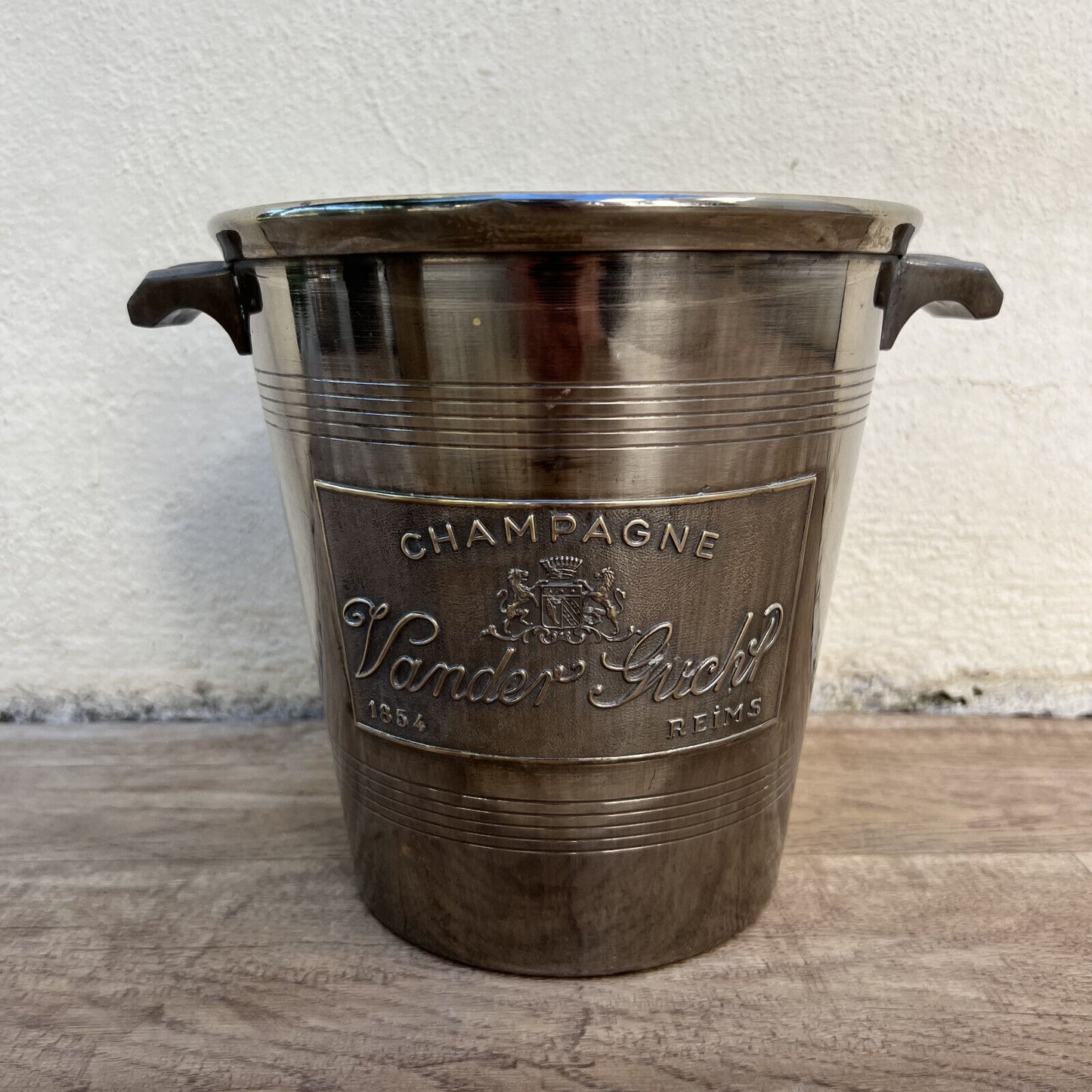 Vintage French Champagne Silverplate Bucket Cooler silverplate Vander 2107224 - Fleamarketfrance