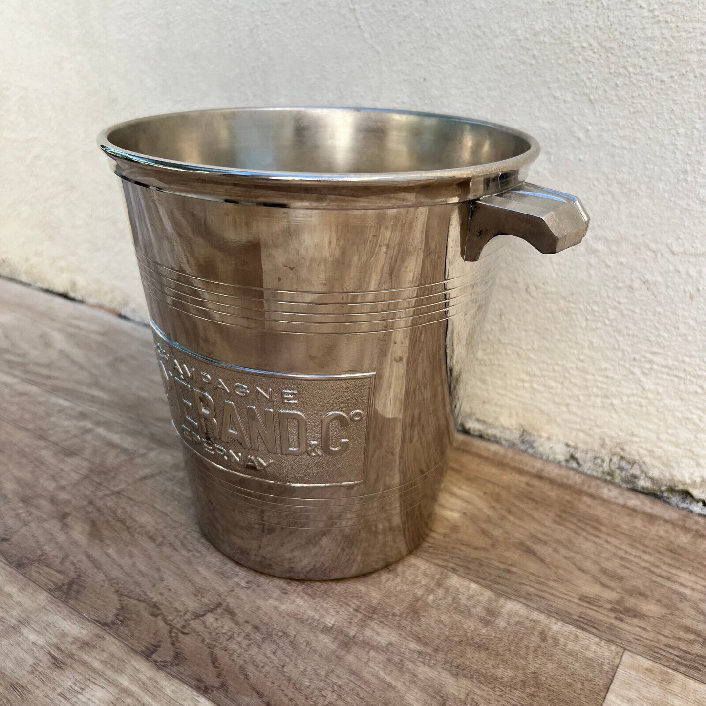Vintage French Champagne Silverplate Bucket Cooler silverplate MERAND 2107225 - Fleamarketfrance