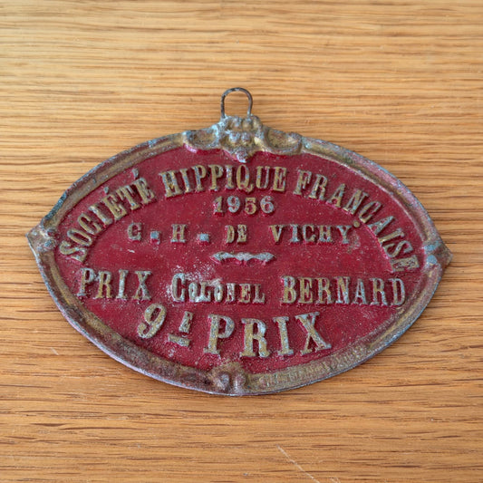 French Horse Show Medal Vintage Equestrian Prize Vichy 1956 1301268 Fleamarketfrance : French vintage and antique decor